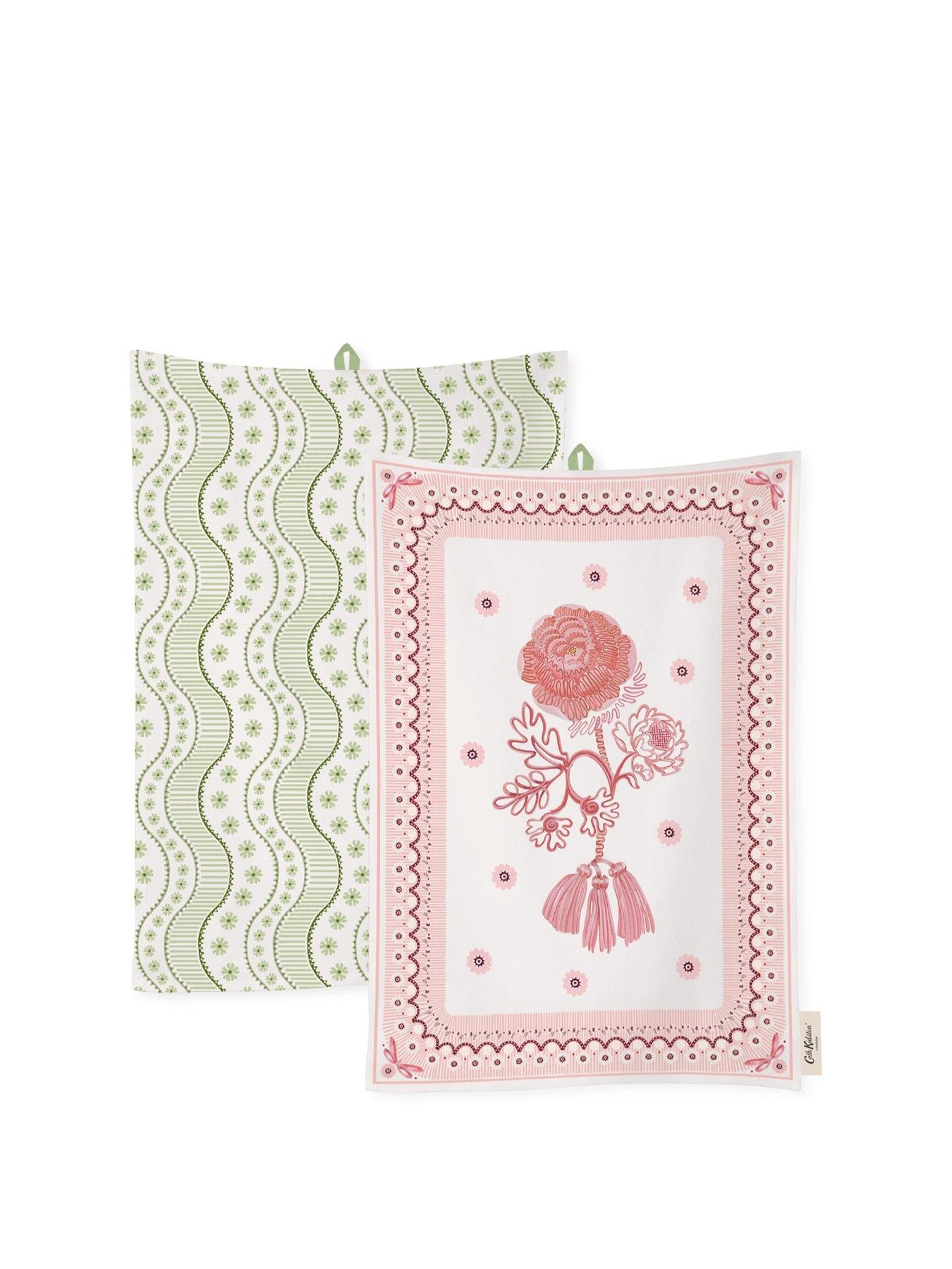 Image 1 of 1 of Cath Kidston Spitalfields Silk Set of 2 Tea Towels