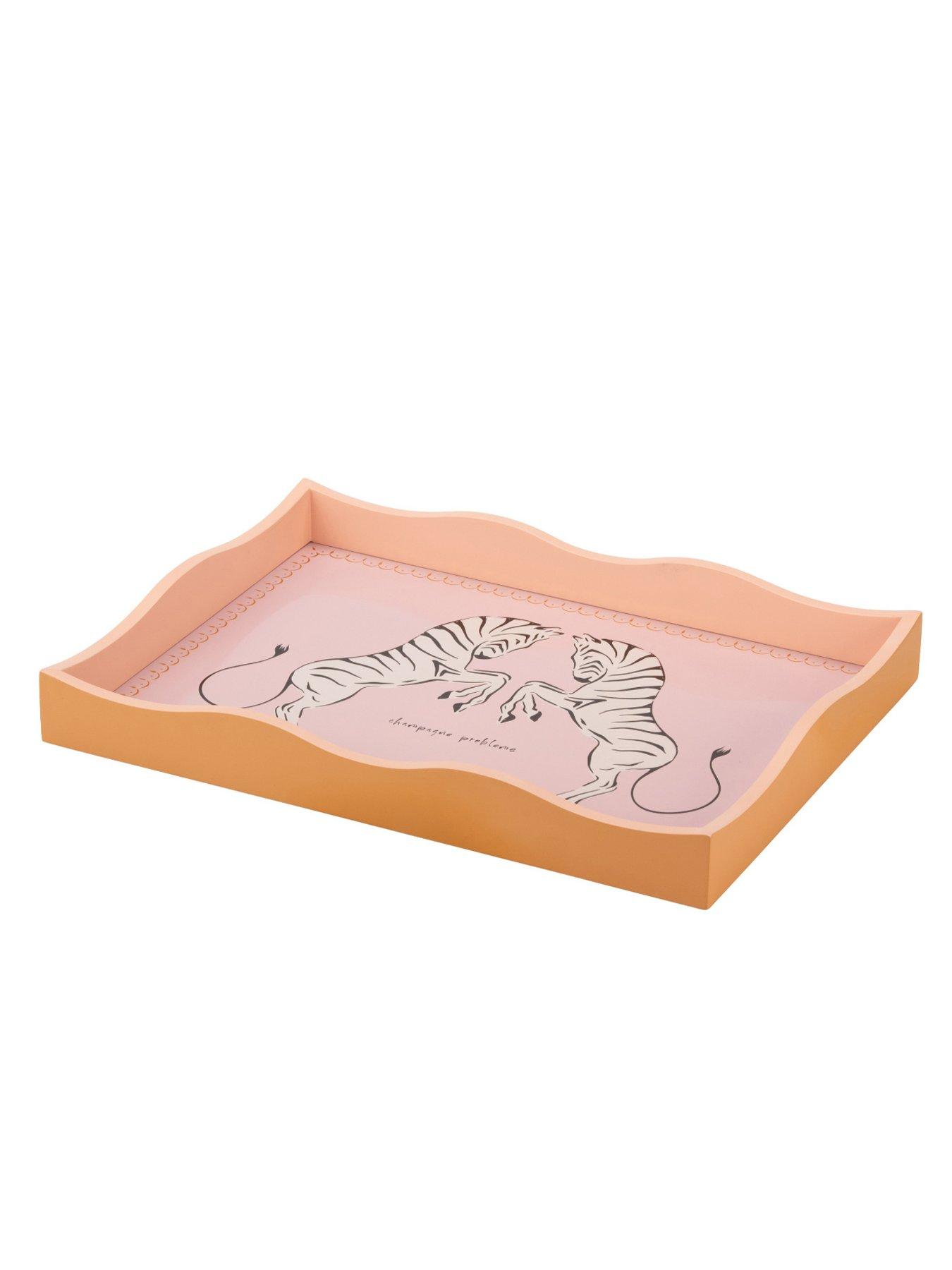 Image 2 of 2 of Yvonne Ellen Rectangular Tray Zebra