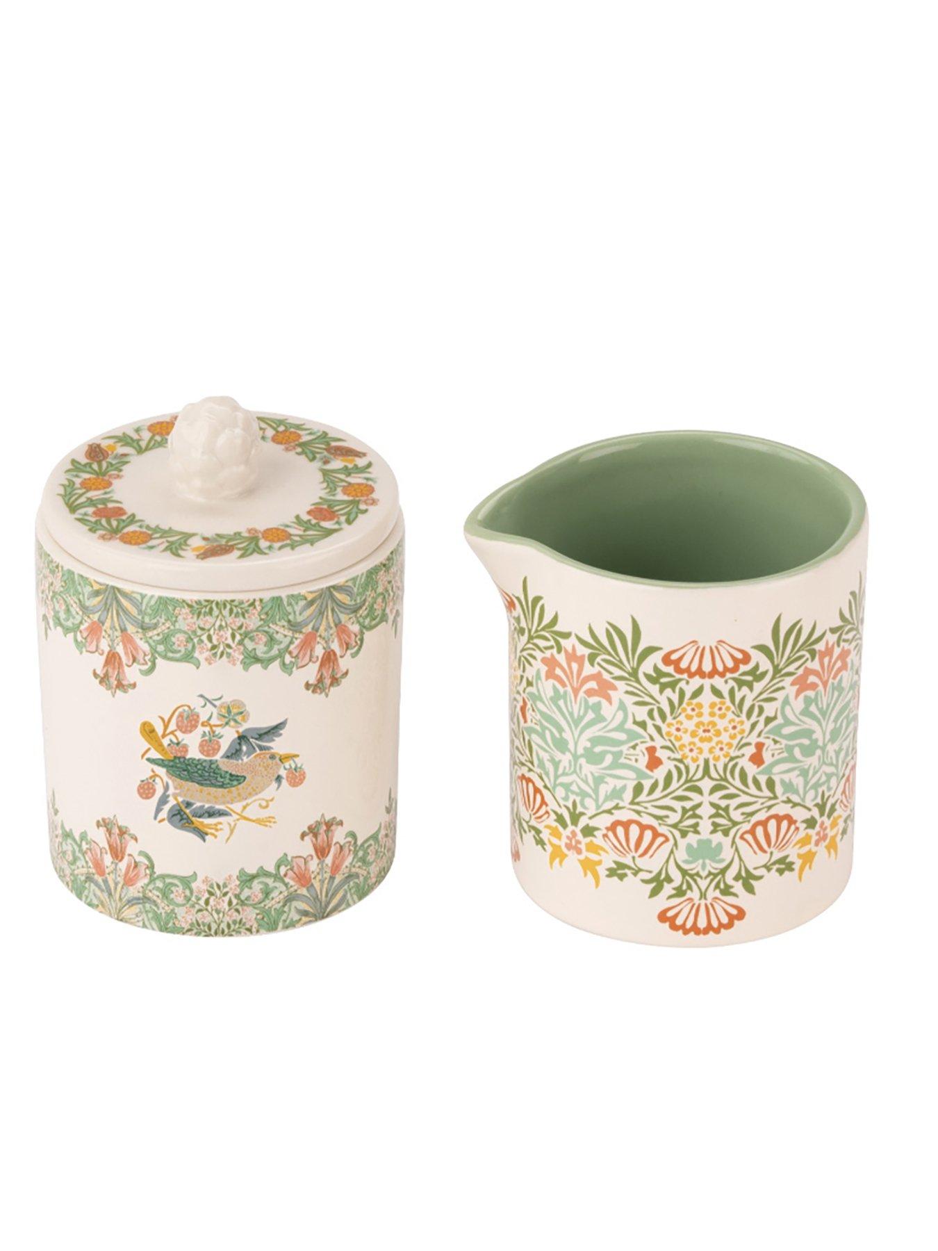 Image 2 of 4 of William Morris at Home Kg Sugar Bowl &amp; Milk Jug Set