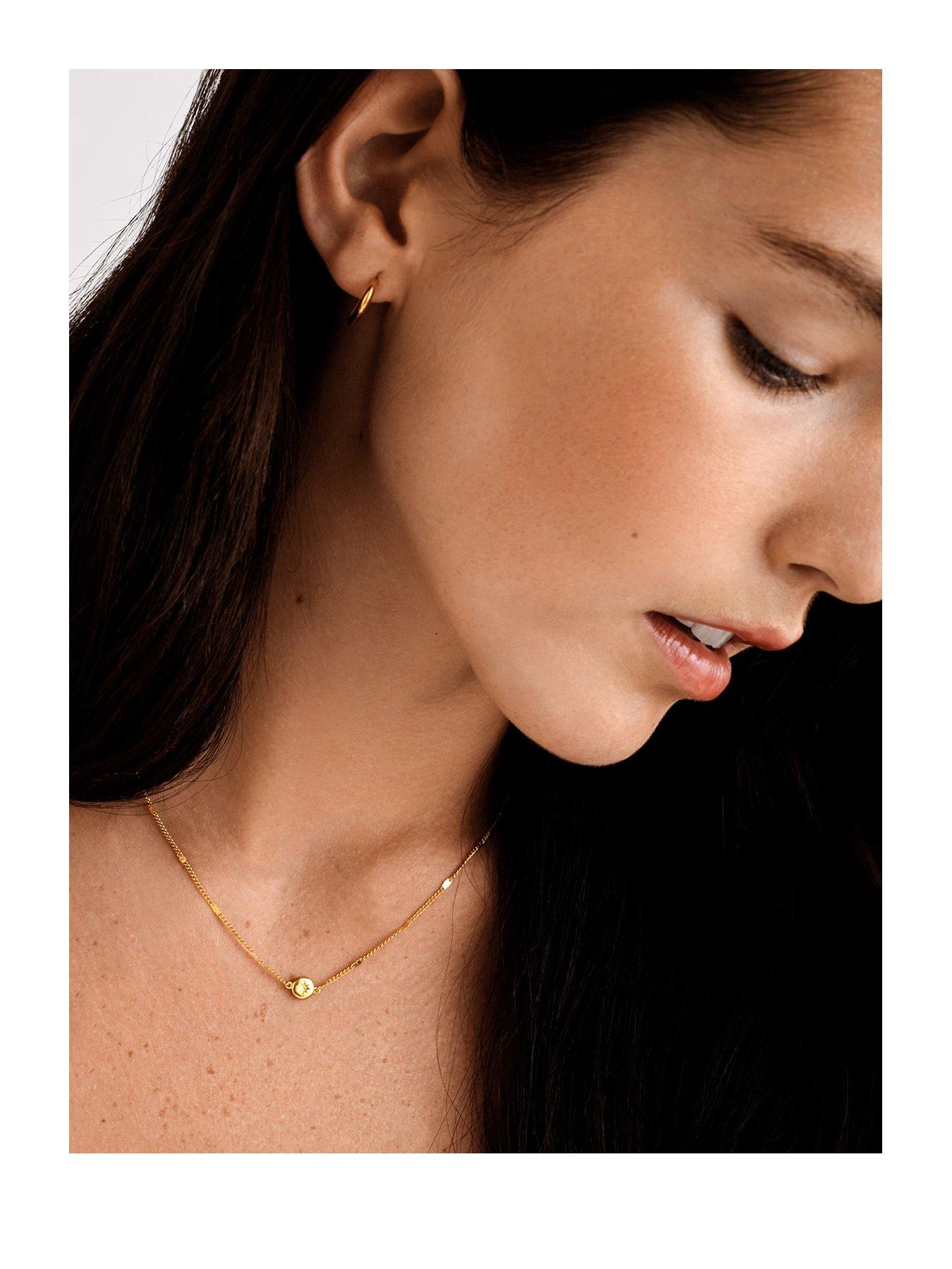 Katie Loxton APHIRA CHOKER NECKLACE , Gold Coated , 40cm