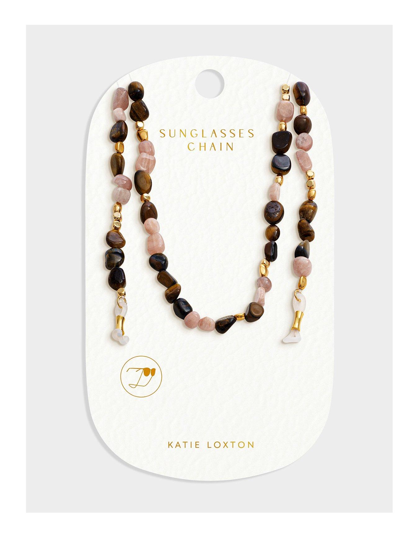 Katie Loxton SUNSET SOLESI SUNGLASSES CHAIN , Gold Coated , 65cm