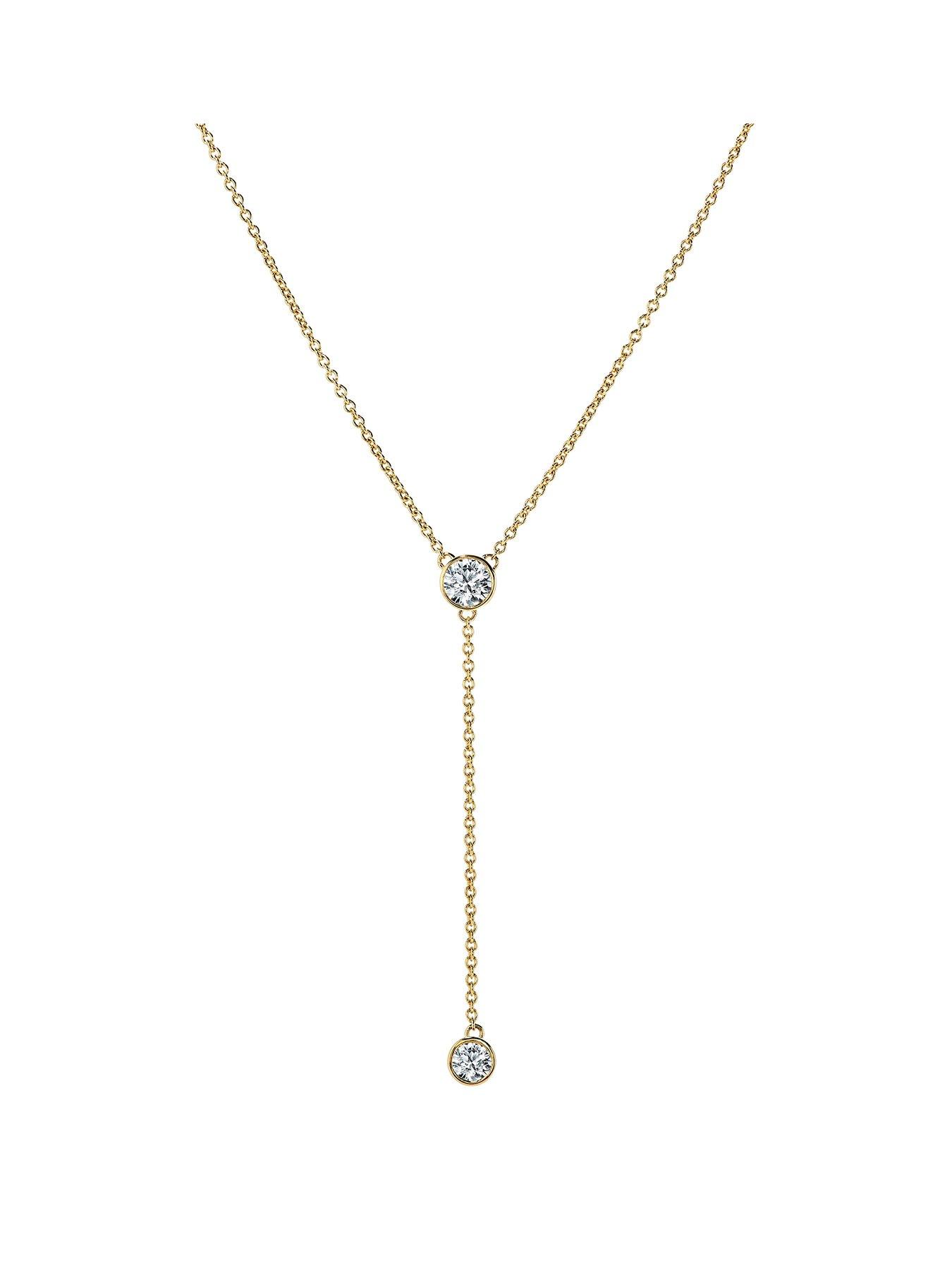 Created Brilliance Ember 9ct Yellow Gold 0.50ct tw. Lab Grown Diamond Lariat 18 Inches