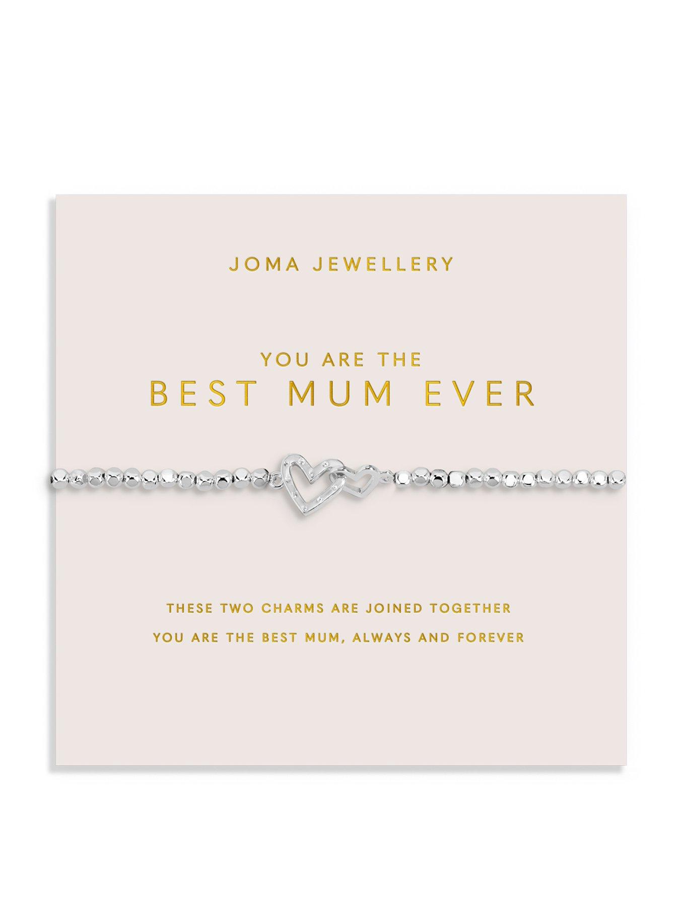 Katie Loxton MOTHER'S DAY FOREVER YOURS , YOU ARE THE BEST MUM EVER , Silver Plated , Bracelet , 17.5cm stretch