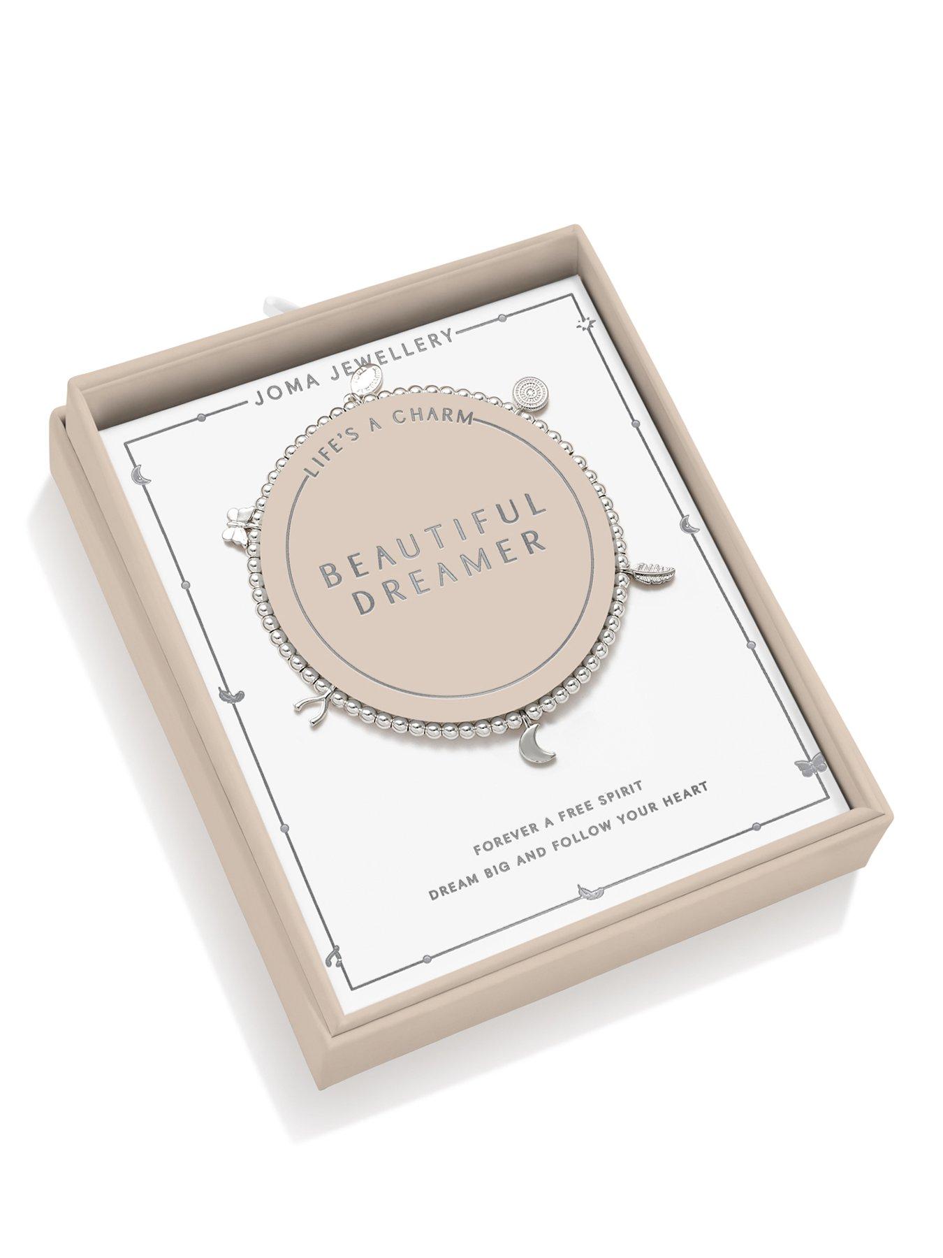 Joma Jewellery LIFE'S A CHARM , BEAUTIFUL DREAMER , Silver Plated , Bracelet , 17.5cm stretch