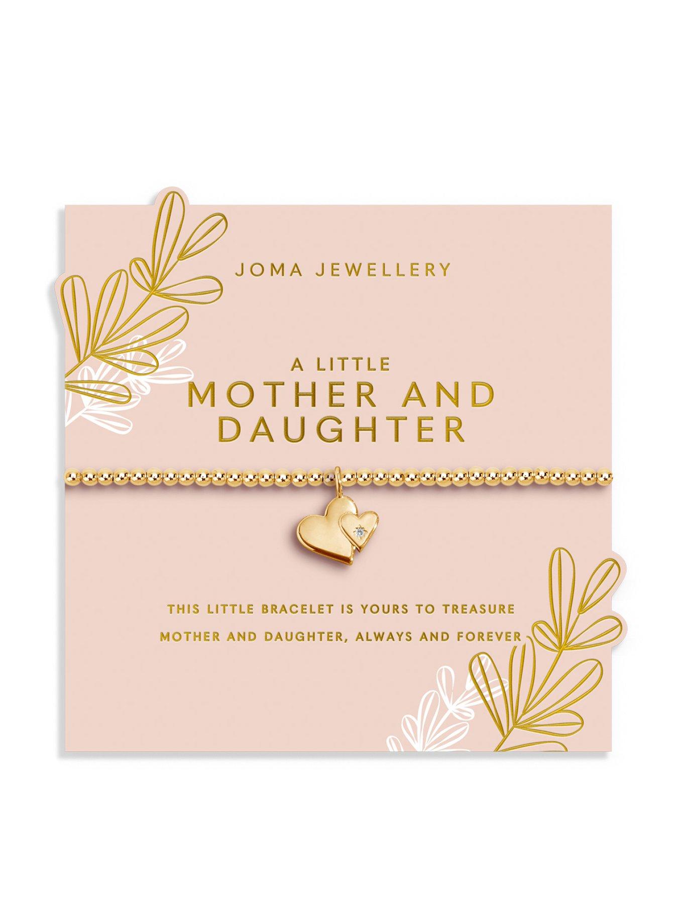 Joma Jewellery MOTHER'S DAY A LITTLE , MOTHER AND DAUGHTER , Gold Plated , Bracelet , 17.5cm stretch