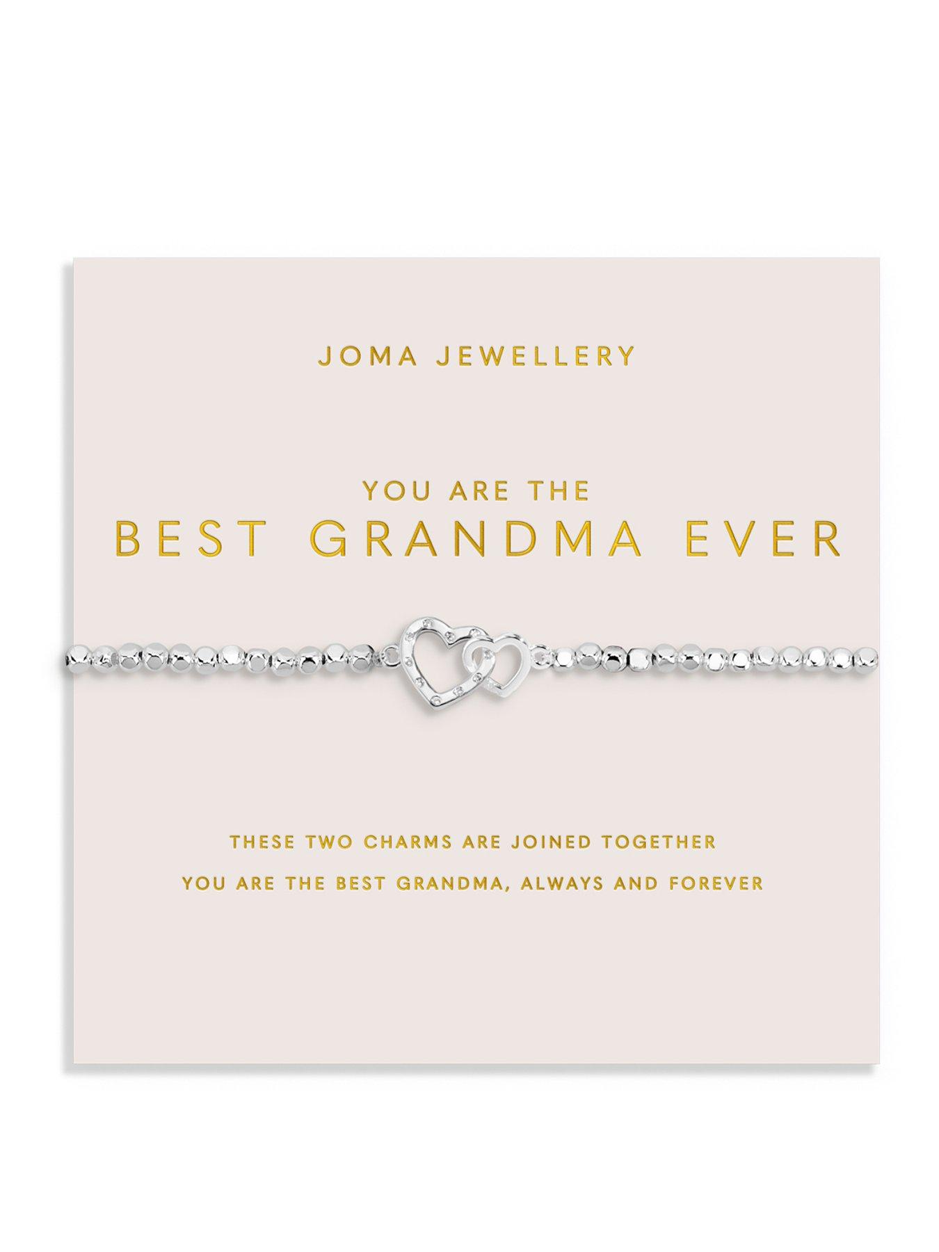 Joma Jewellery FOREVER YOURS , YOU ARE THE BEST GRANDMA EVER , Silver Plated , Bracelet , 17.5cm stretch