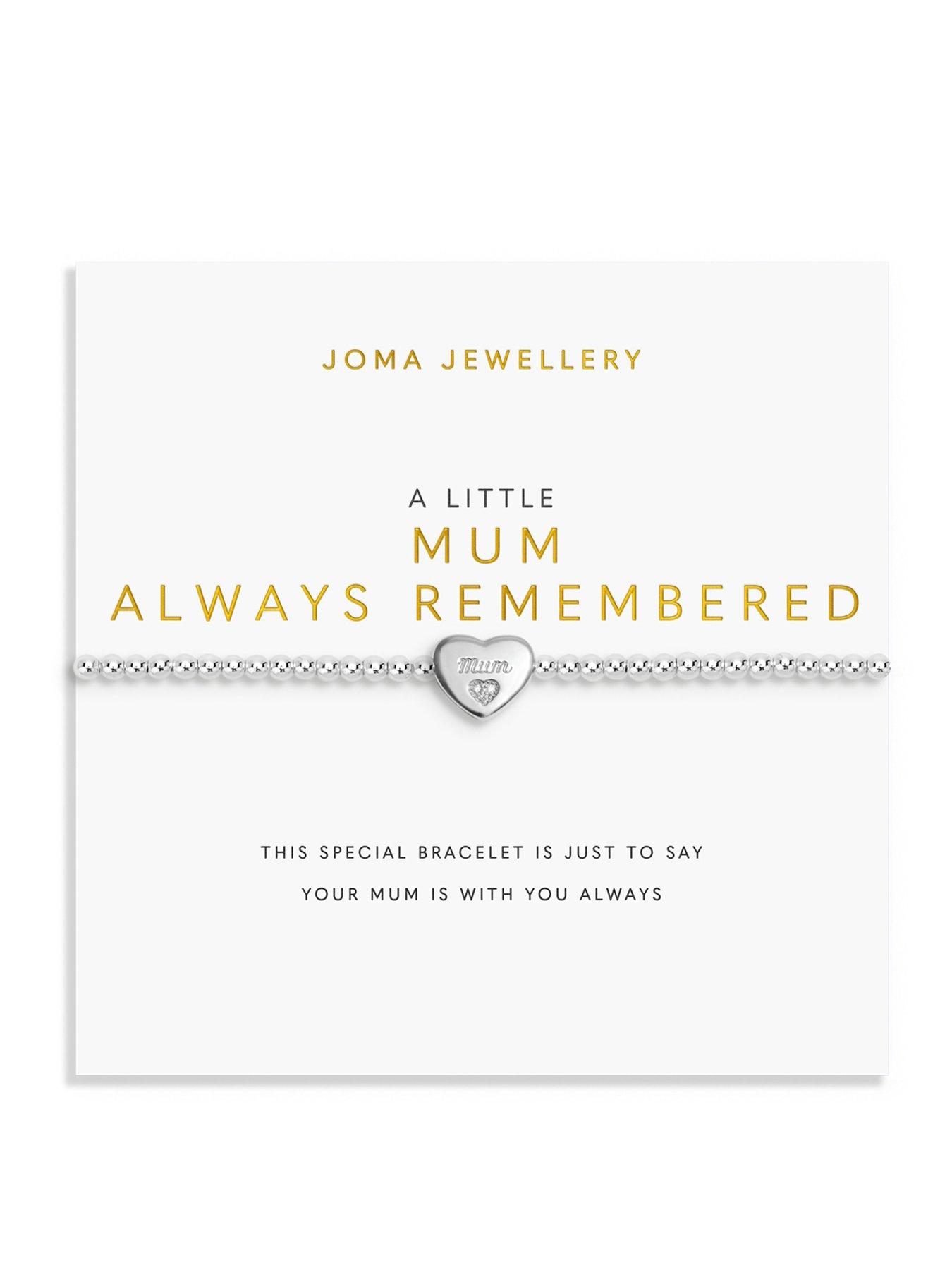Joma Jewellery REMEMBRANCE A LITTLE , MUM , Silver Plated , Bracelet , 17.5cm stretch