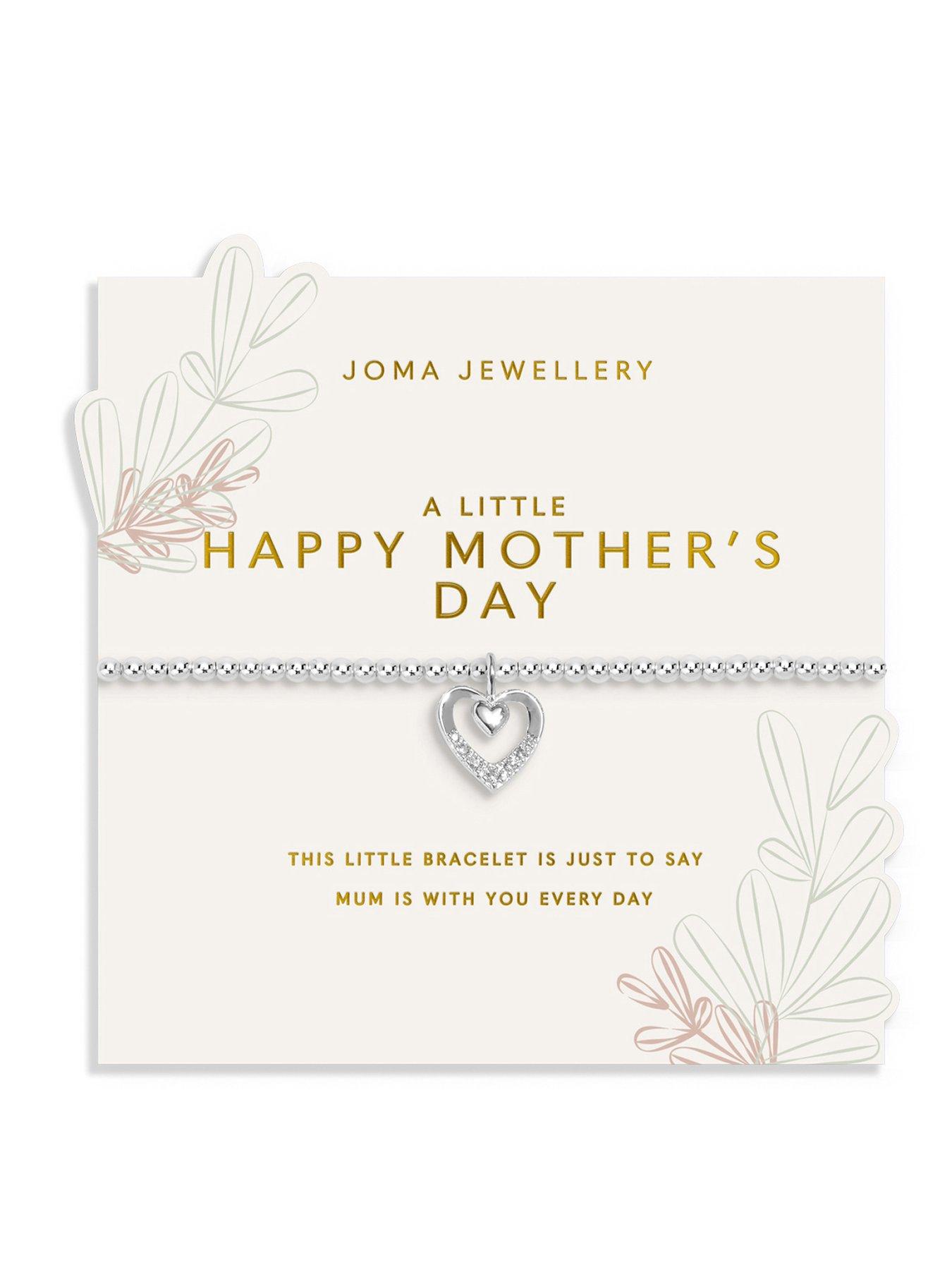 Joma Jewellery MOTHER'S DAY A LITTLE , HAPPY MOTHER'S DAY , Silver Plated , Bracelet , 17.5cm stretch