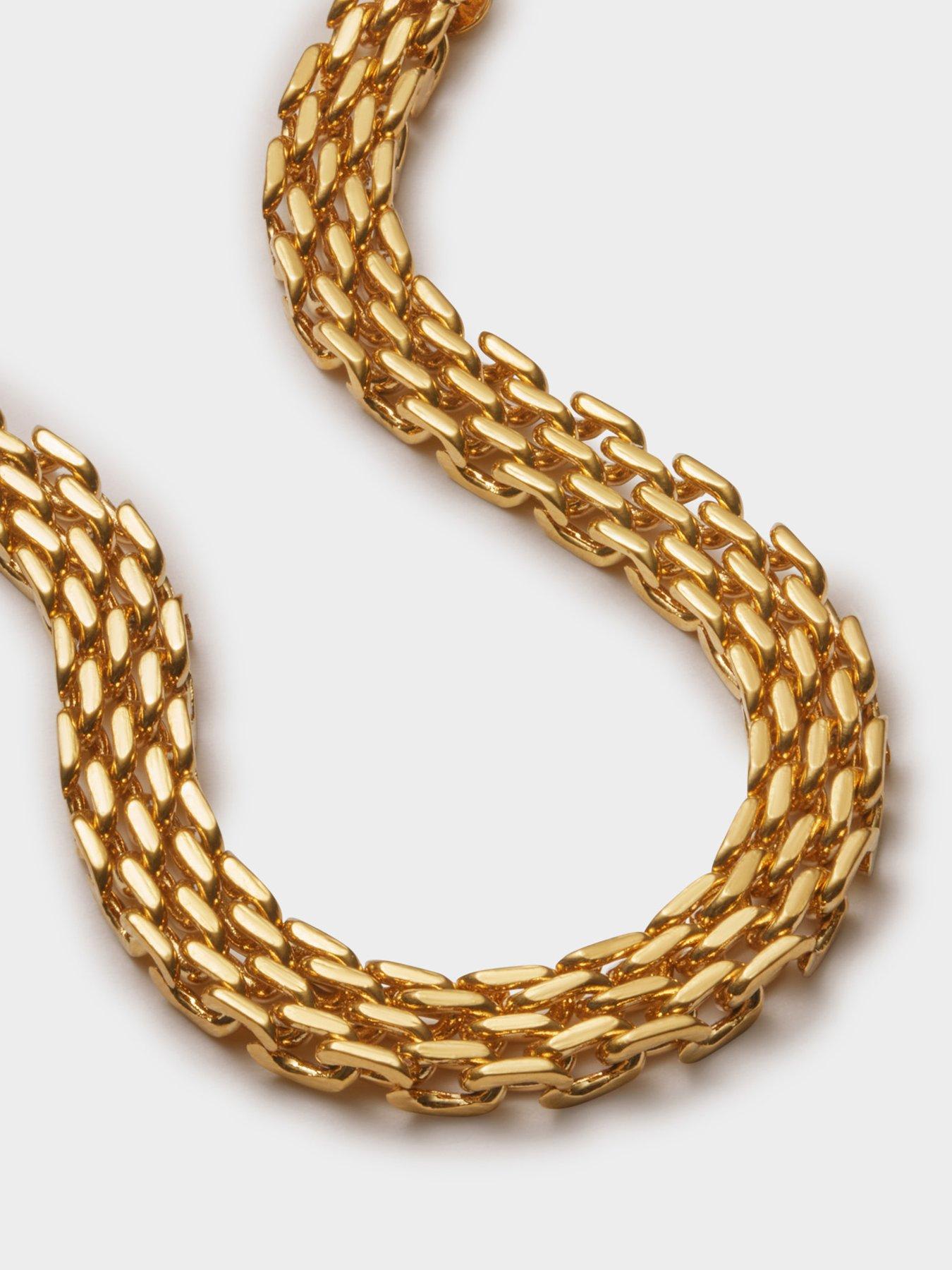 Image 3 of 5 of Katie Loxton BRAID CHAIN BRACELET , Gold Coated , 18cm + 3cm extender