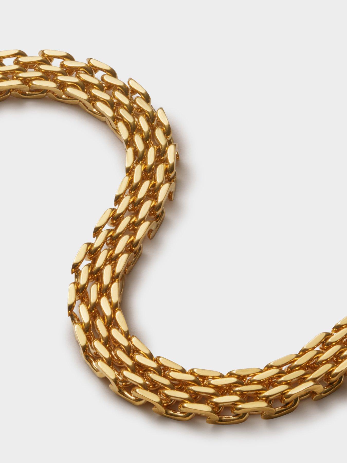Image 4 of 5 of Katie Loxton BRAID CHAIN BRACELET , Gold Coated , 18cm + 3cm extender