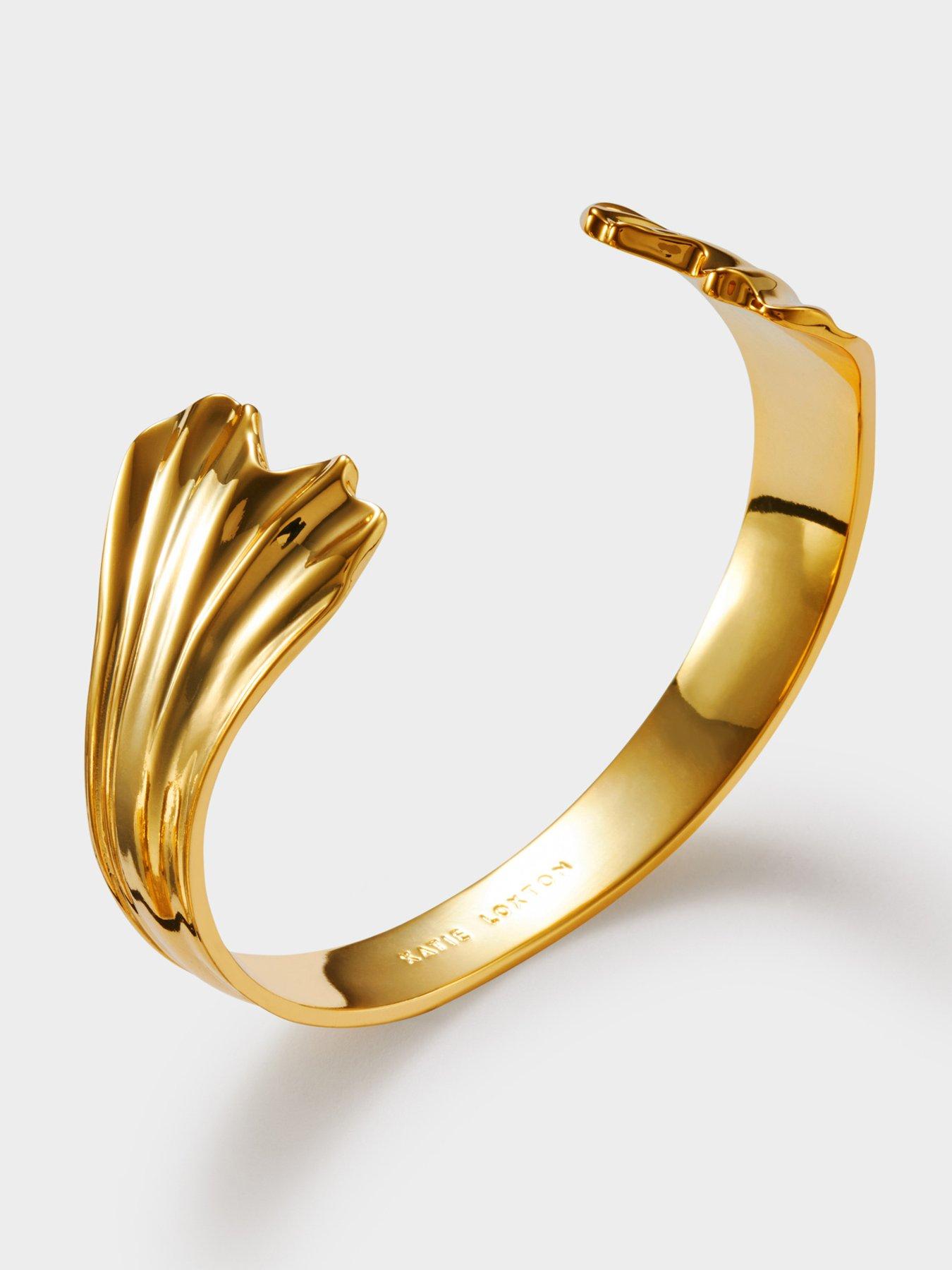 Image 3 of 5 of Katie Loxton FLORAMOUR BANGLE , Gold Coated , Adjustable