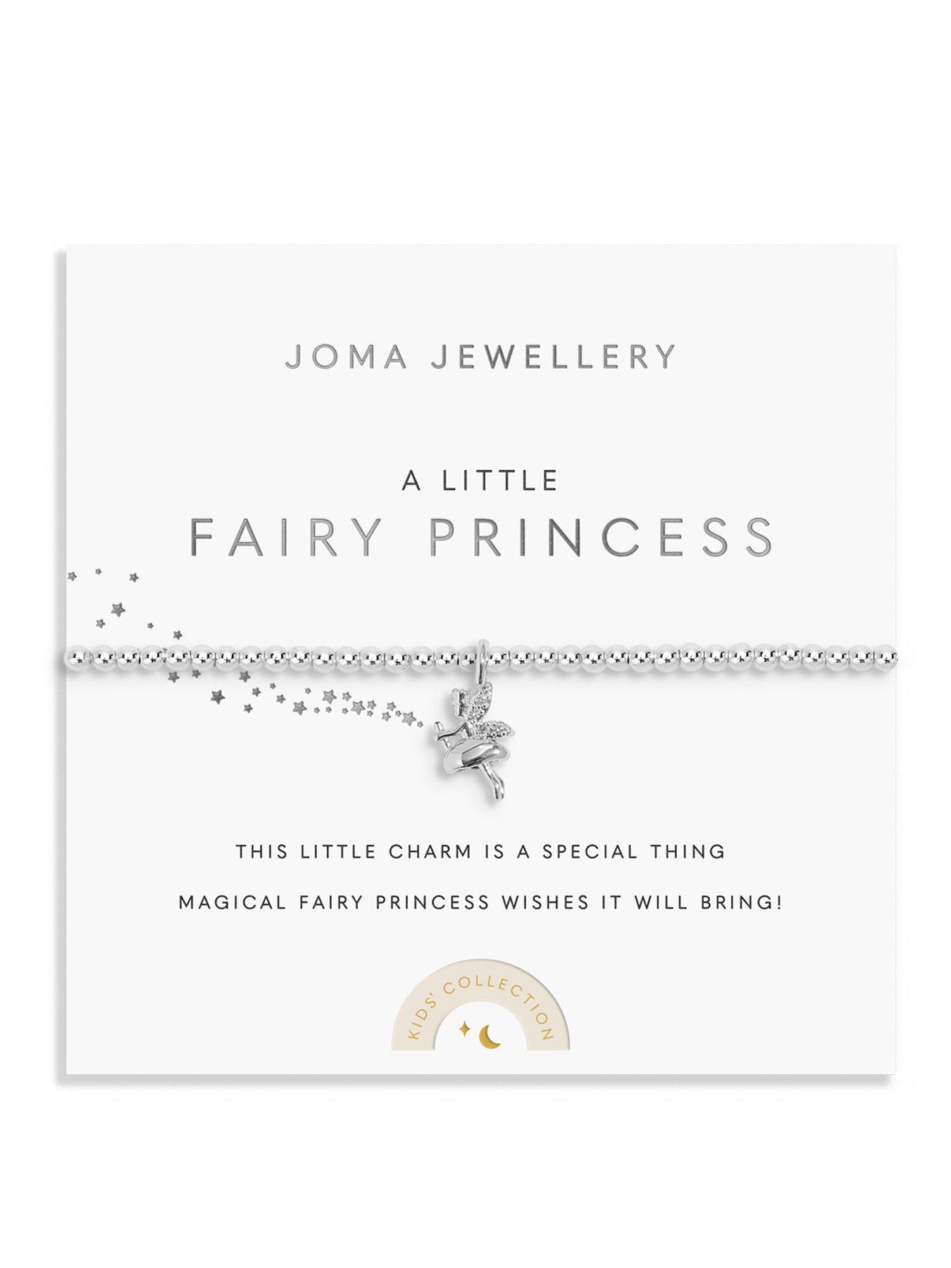 Katie Loxton KIDS' A LITTLE , FAIRY PRINCESS , Silver Plated , Bracelet , 15.5cm stretch