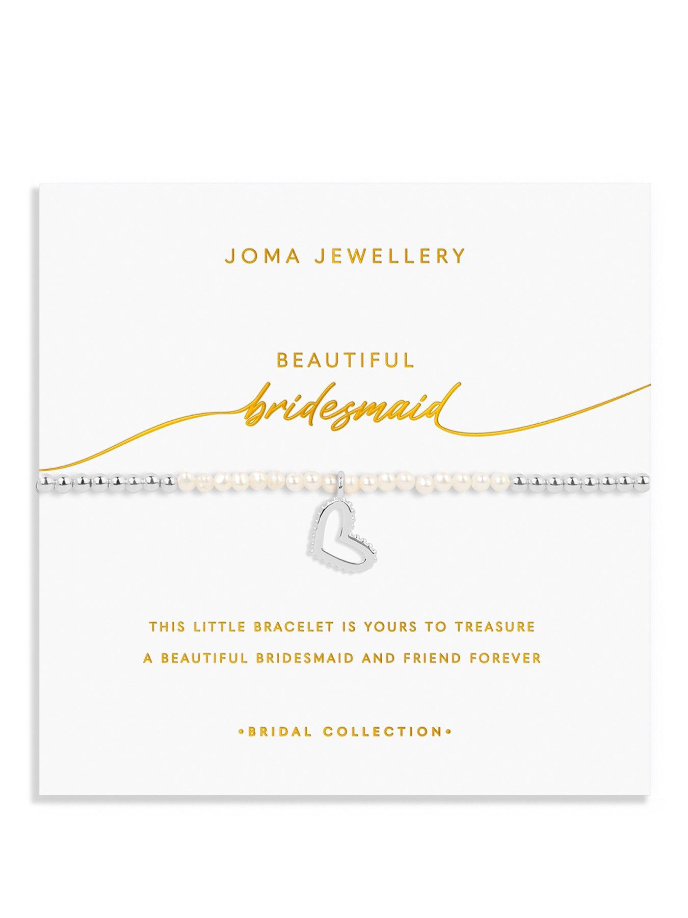 Katie Loxton BRIDAL PEARL BRACELET , BRIDESMAID , Silver , Bracelet , 17.5cm stretch
