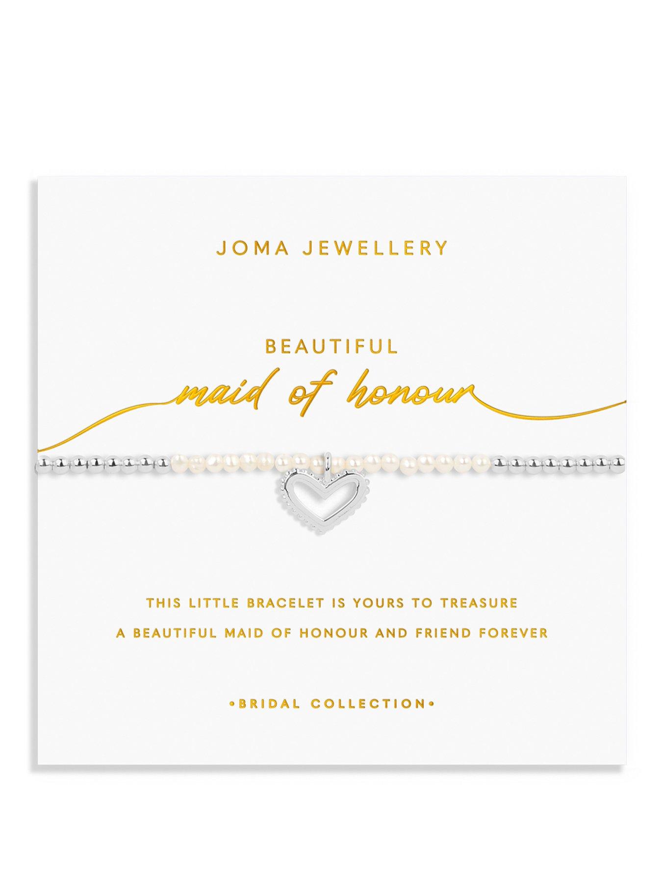 Joma Jewellery BRIDAL PEARL BRACELET , MAID OF HONOUR , Silver , Bracelet , 17.5cm stretch
