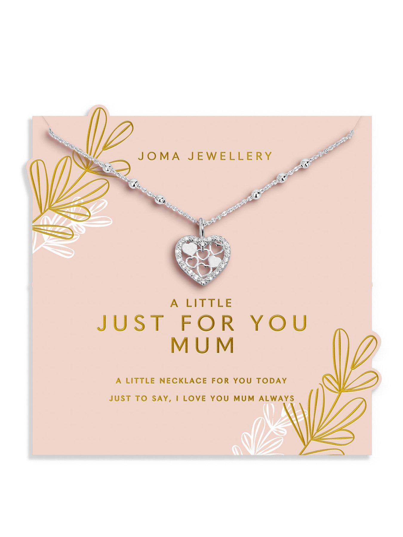 Joma Jewellery MOTHER'S DAY NECKLACE A LITTLE , JUST FOR YOU MUM , Silver Plated , Necklace , 46cm + 5cm extender