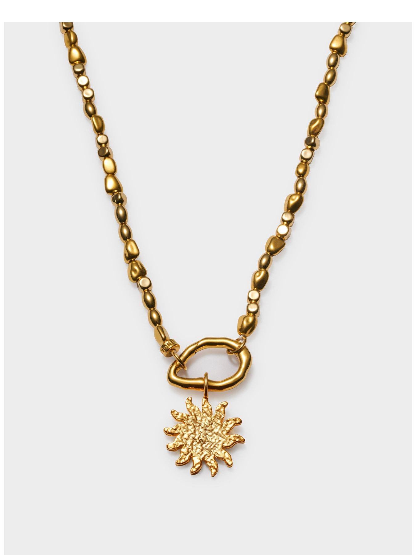 Katie Loxton GOLDEN SOLESI NECKLACE , Gold Coated , 42cm