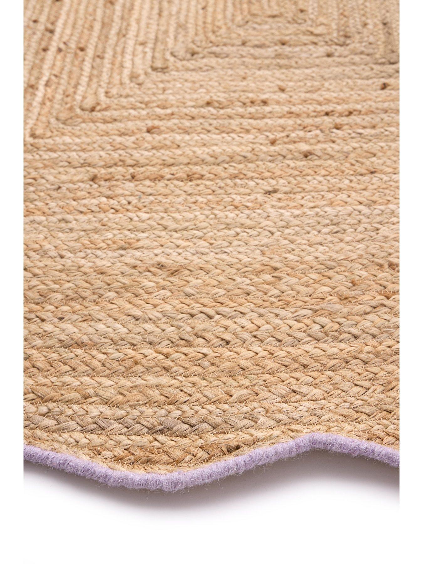 Image 4 of 4 of Very Home Jute Scalloped Edge Rug 120x170cm