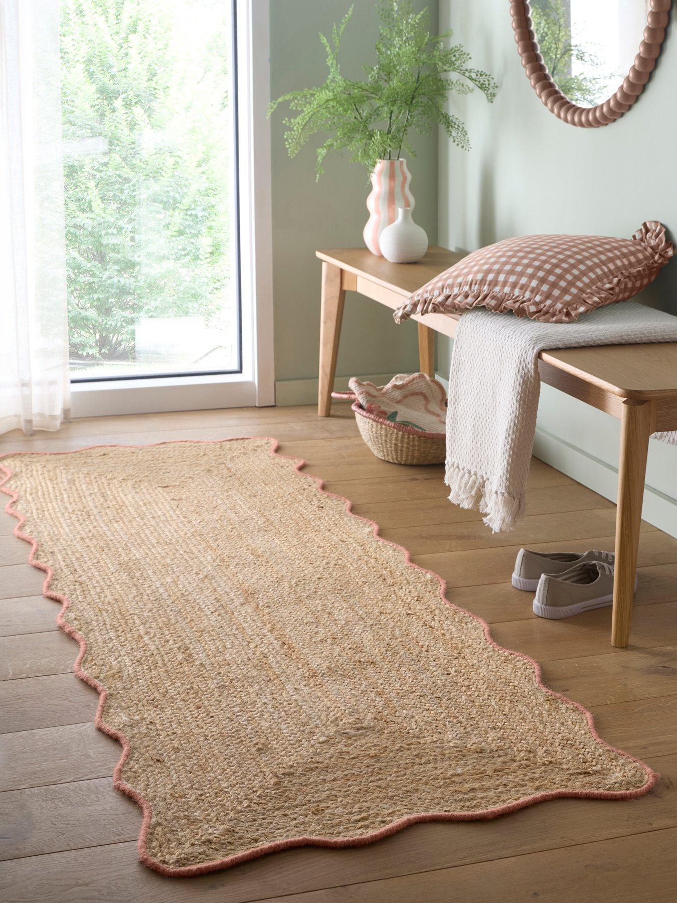 Very Home Jute Scalloped Edge Runner 67x200cm