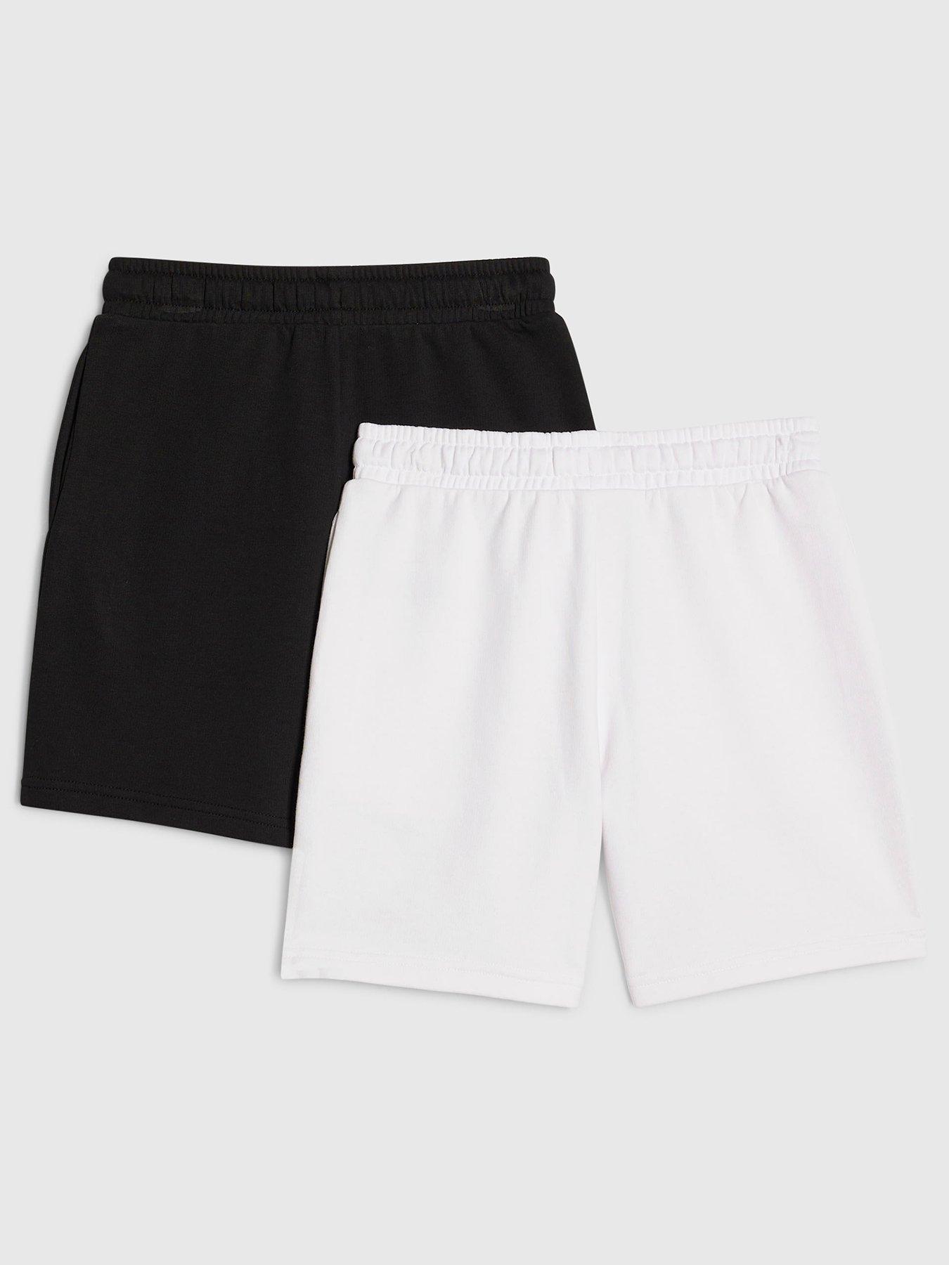 Image 2 of 4 of River Island Older Boys 2 Pack RR Shorts Set - Black/White