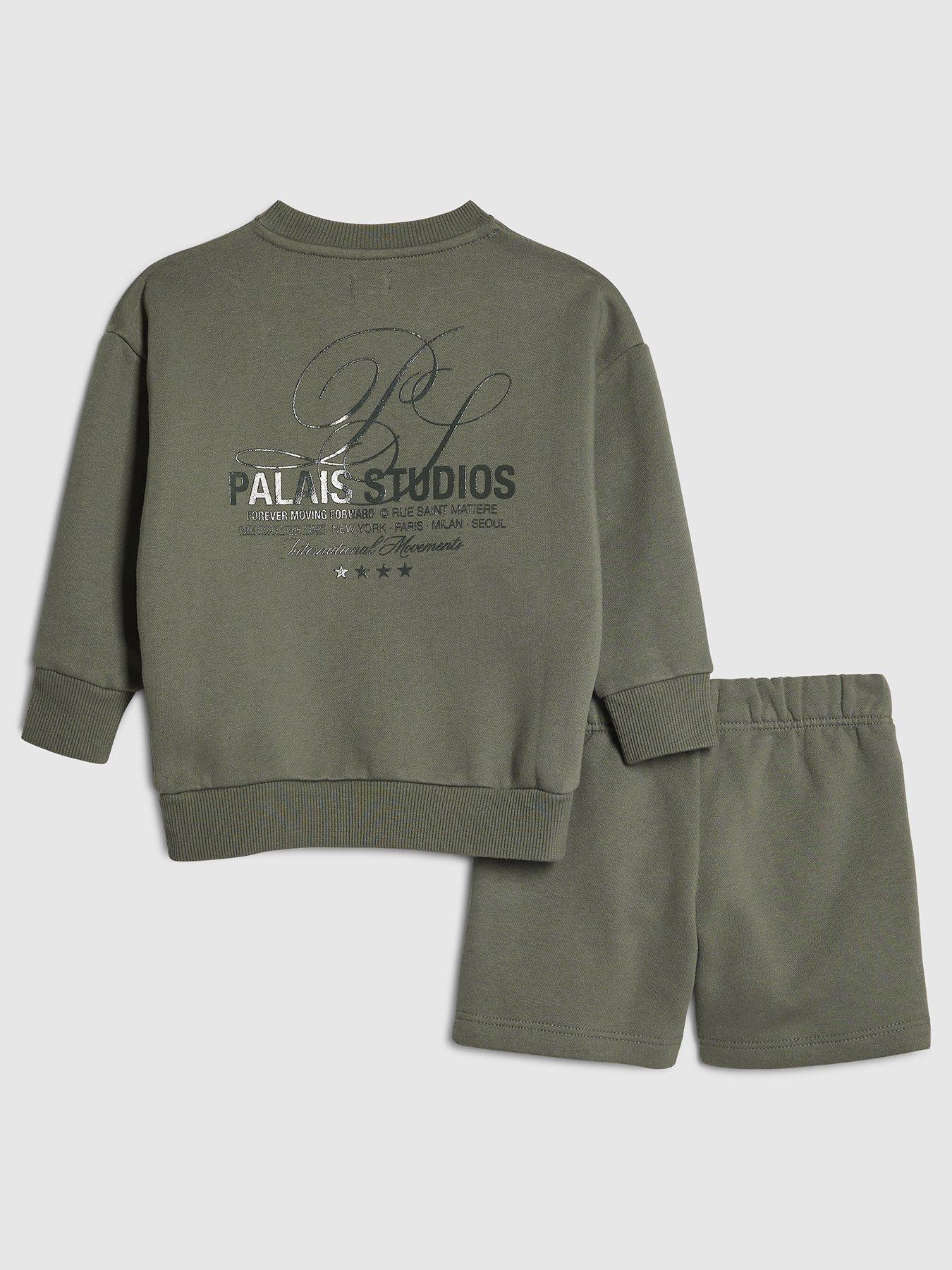 River Island Mini Boys Palais Sweat Set - Green