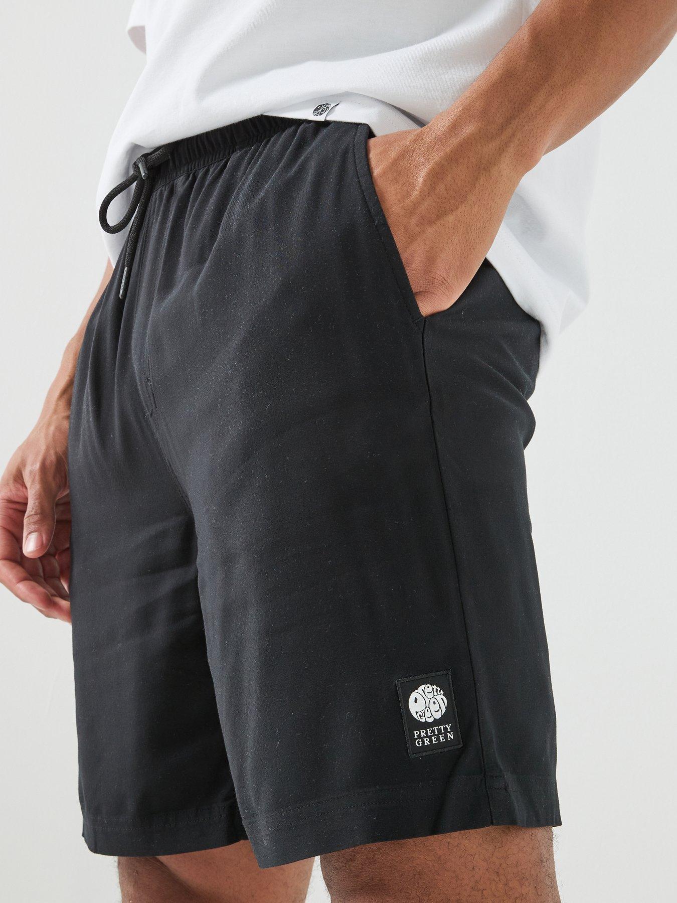 Image 4 of 5 of Pretty Green Islington Woven Shorts - Black