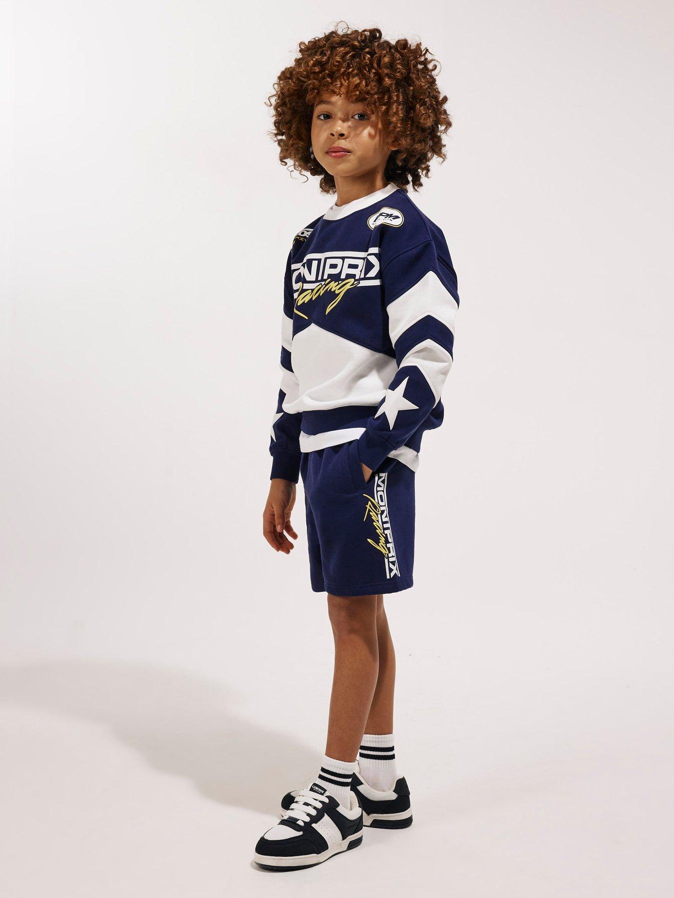 River Island Older Boys Montprix Sweatshirt Set - Navy