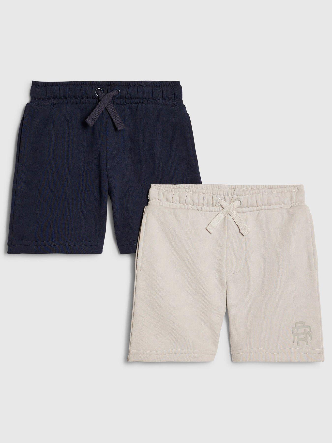 River Island Mini Boys 2 Pack Essentials Shorts - Navy