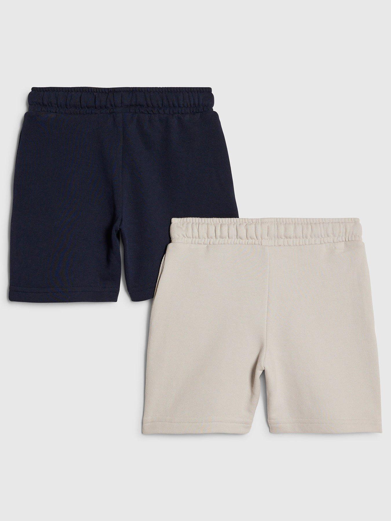 Image 2 of 4 of River Island Mini Boys 2 Pack Essentials Shorts - Navy
