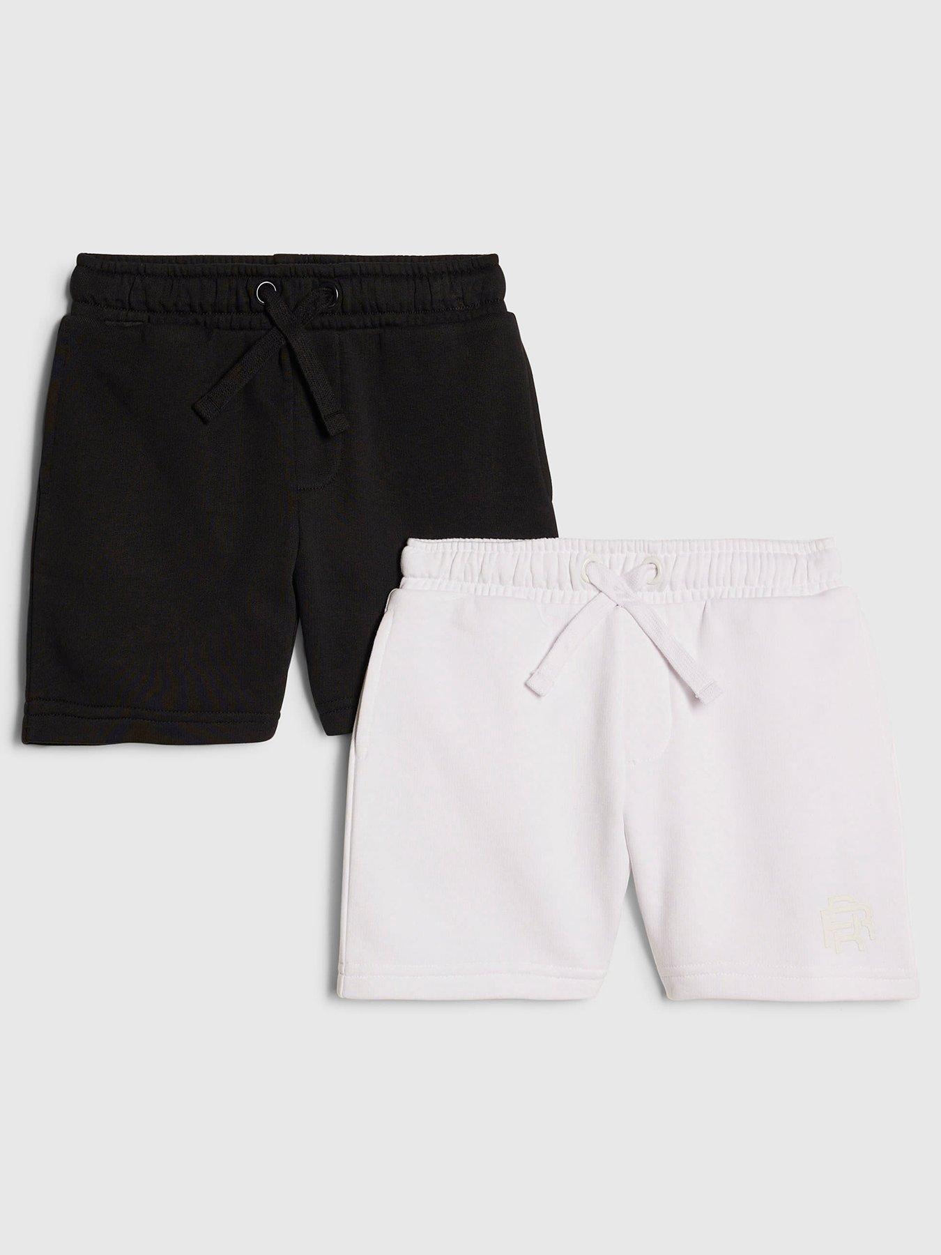 River Island Mini Boys Pack Of 2 Shorts - Black