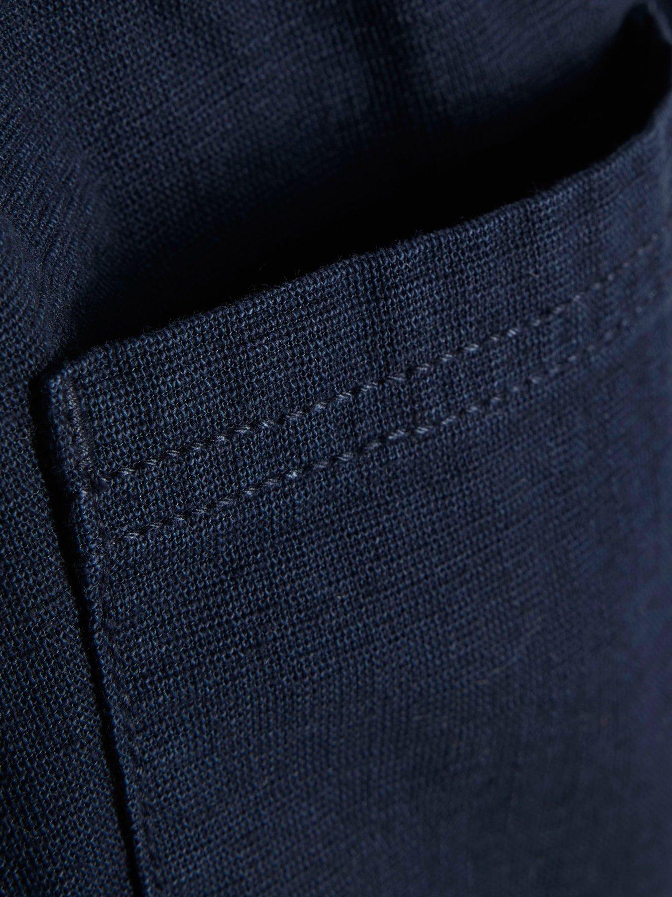 Image 3 of 4 of River Island Mini Boys Pull On Drawstring Shorts - Navy