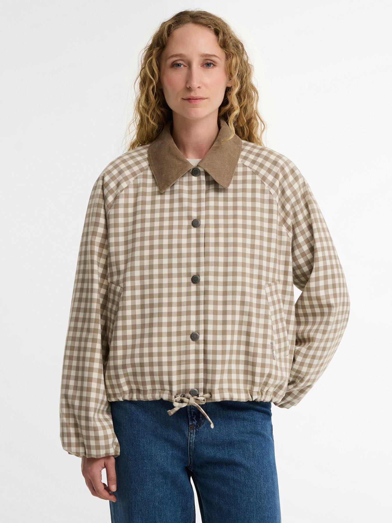 Barbour Ovingham Casual Jacket, Brown, Size 8, Women