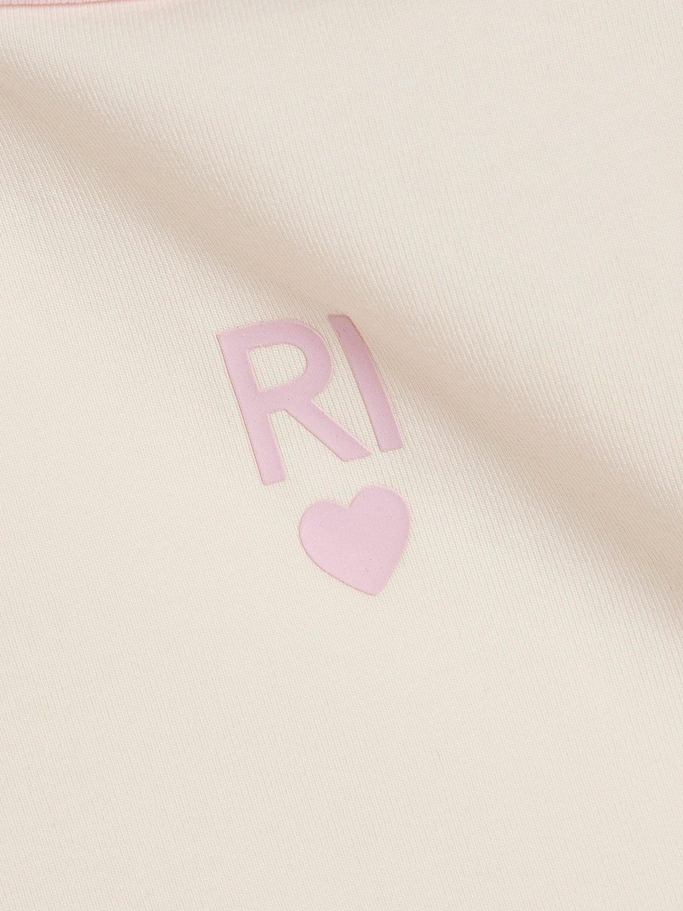 Image 4 of 4 of River Island Older Girls Glitter Waistband Tank And Short Set - Cream