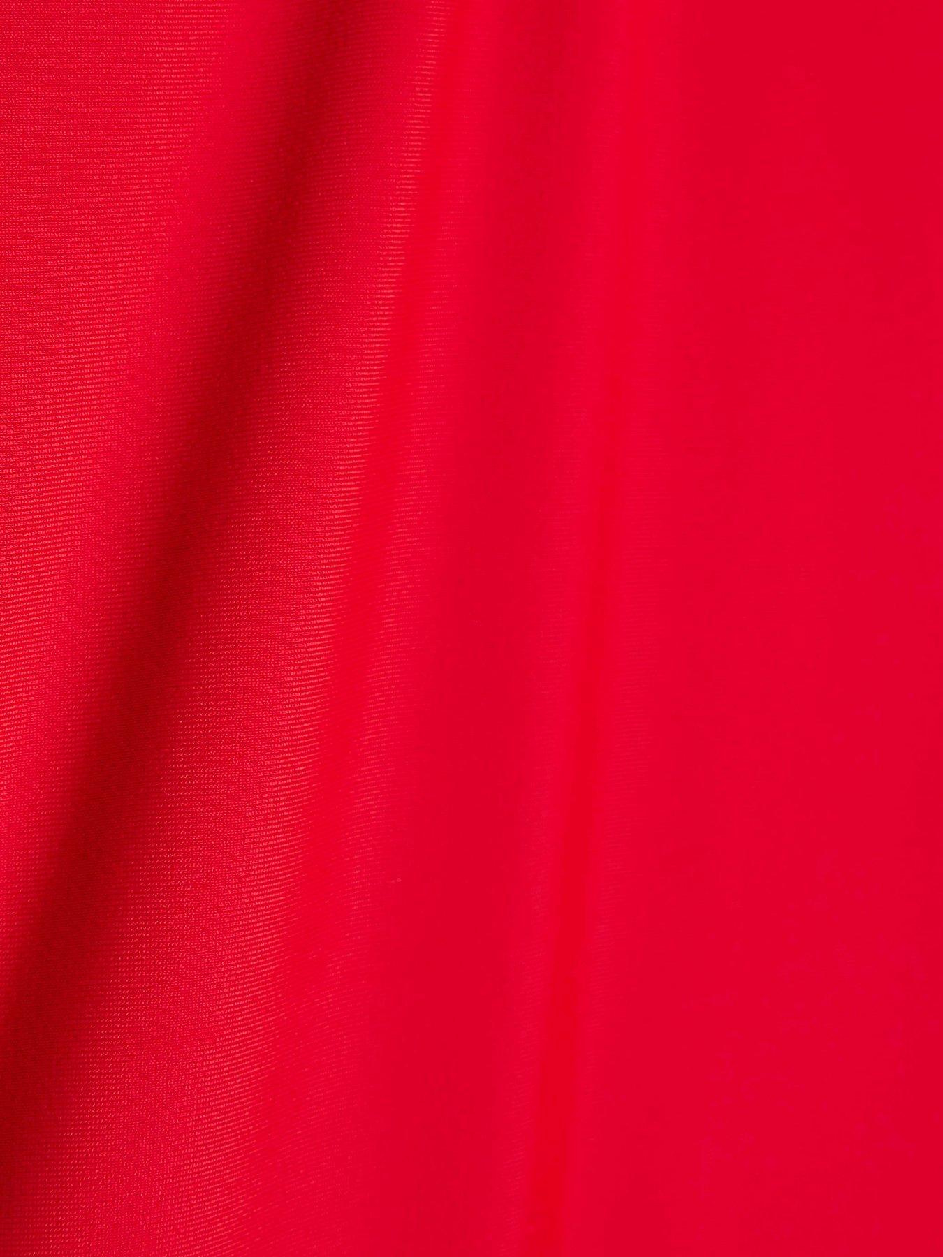 River Island Mini Girls Heart Frill Swimsuit - Red | Very