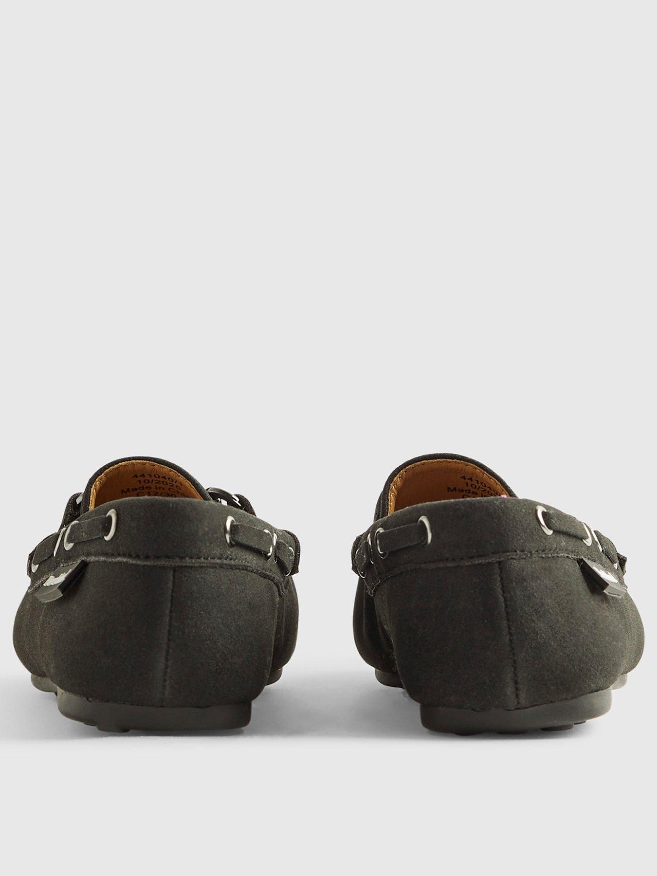 Image 3 of 5 of River Island Older Boys Occasion Loafers - Black