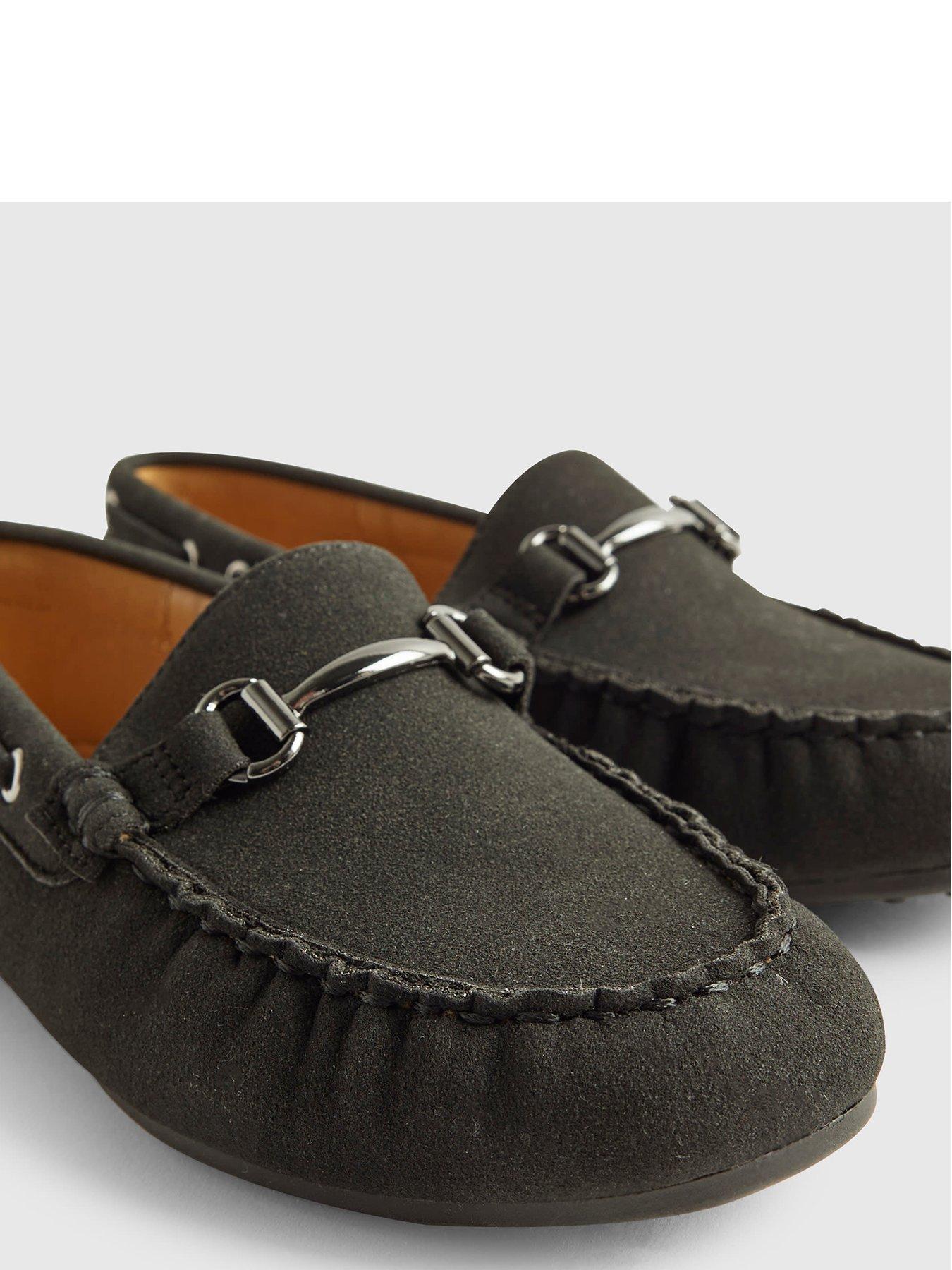 Image 4 of 5 of River Island Older Boys Occasion Loafers - Black