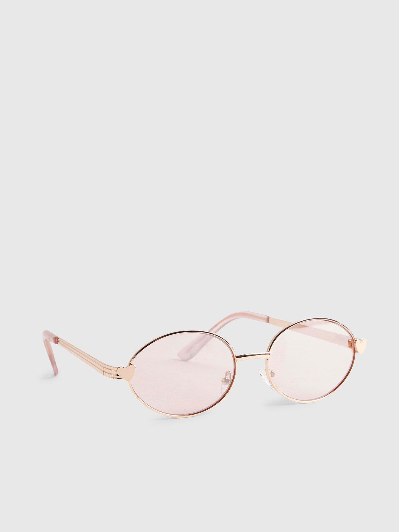 River Island Older Girls Oval Sunglasses - Pink