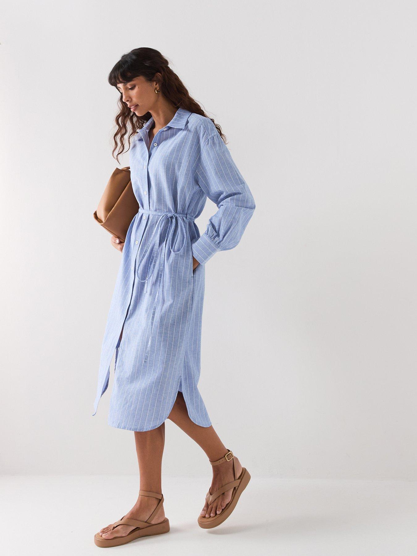 Barbour Avon Midi Dress - Blue