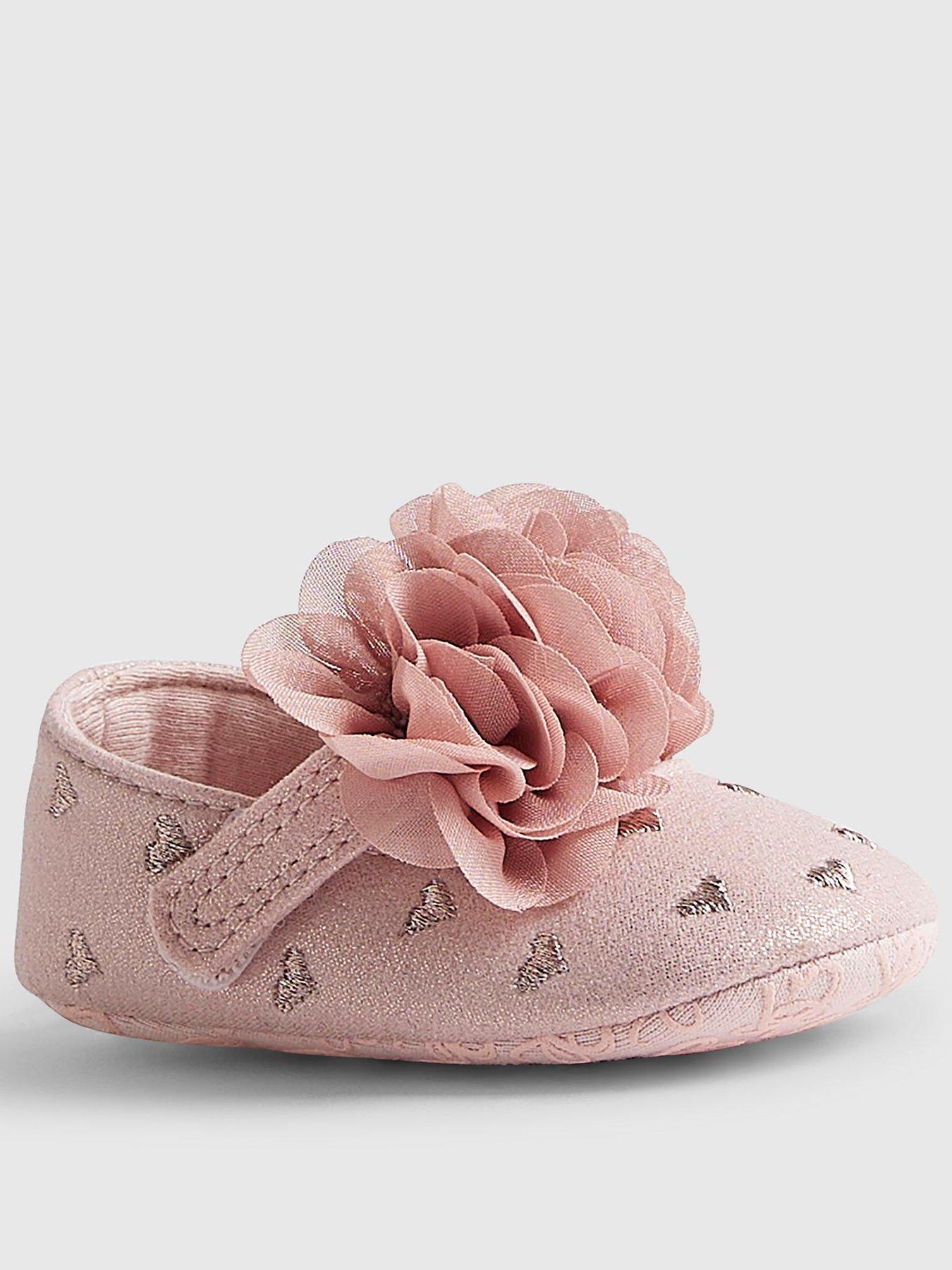 River Island Baby Girls Heart Ballet Pumps - Pink