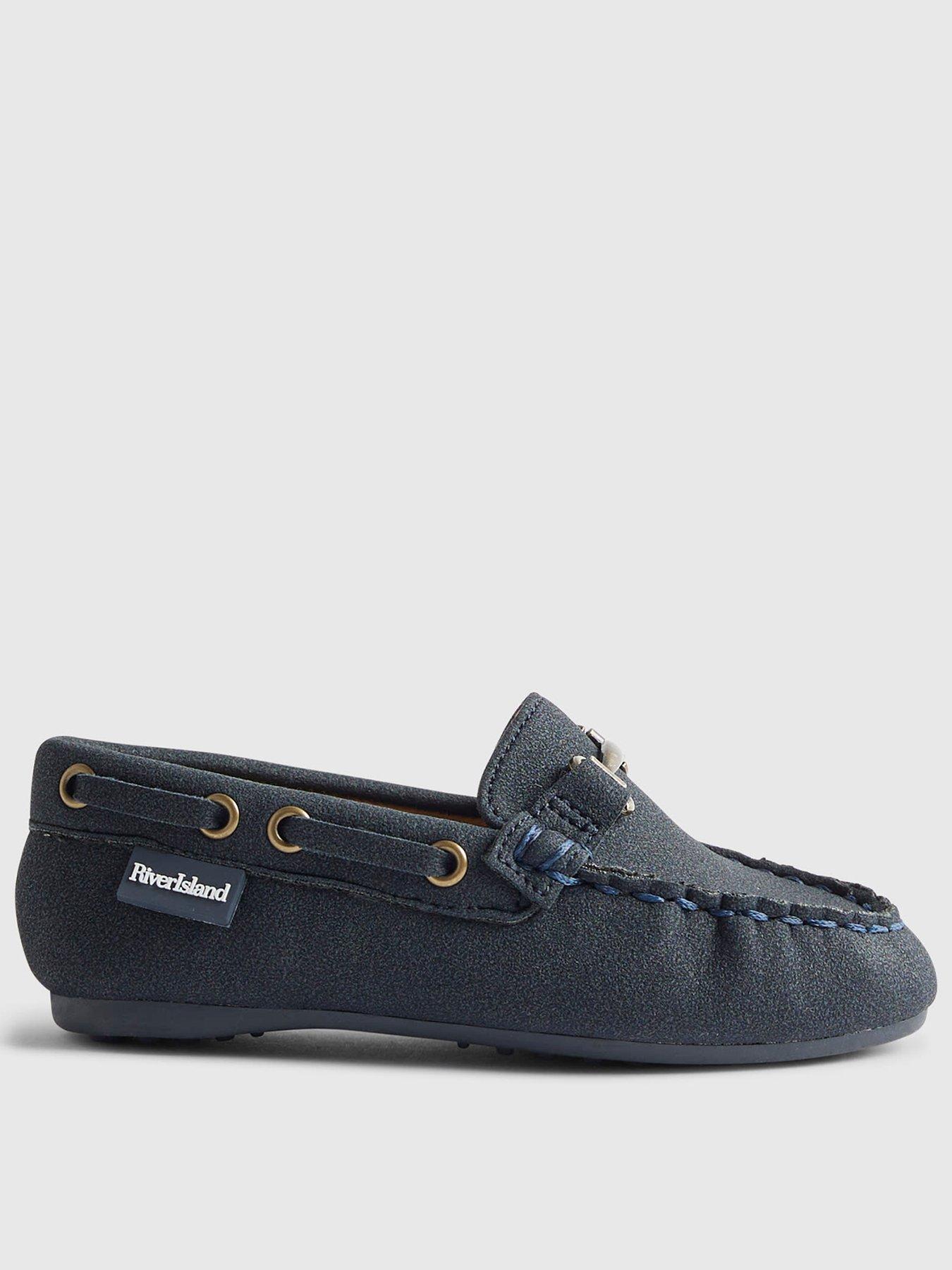 River Island Mini: Boys Occasion Loafers - Navy