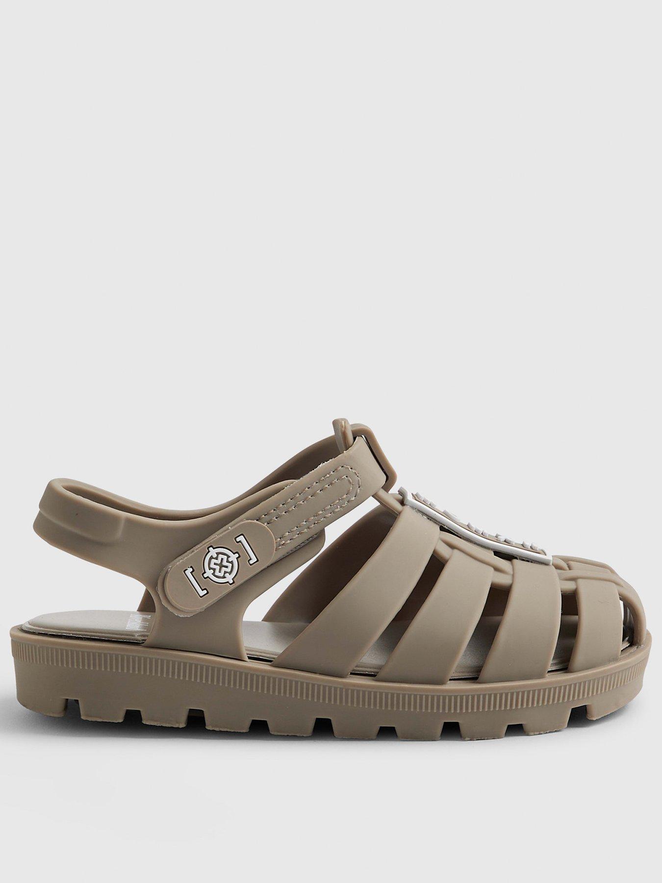 River Island Mini Boys Caged Jelly Sandals - Beige