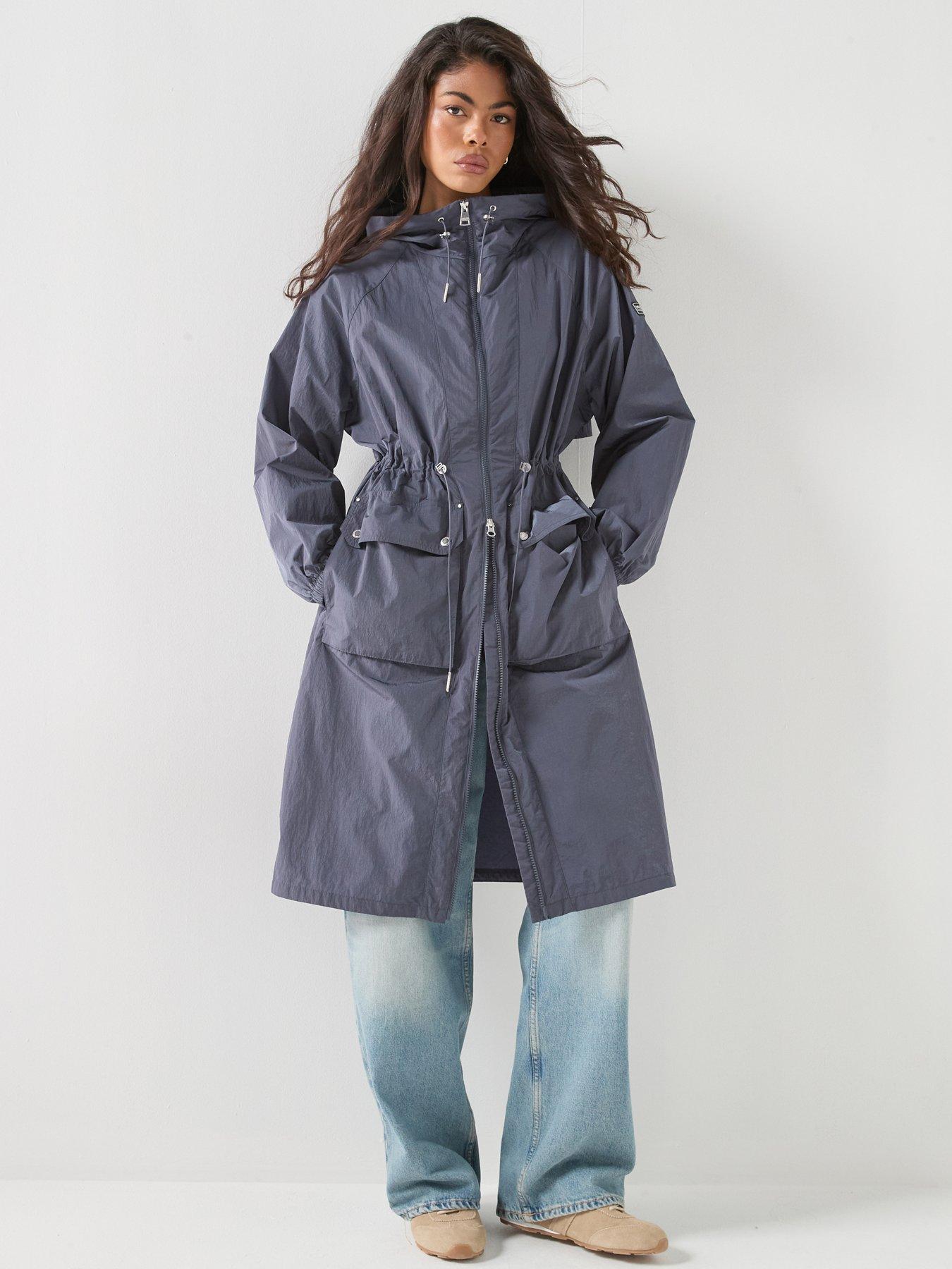 Barbour International BIntl Danica Showerproof Jacket, Blue, Size 16, Women