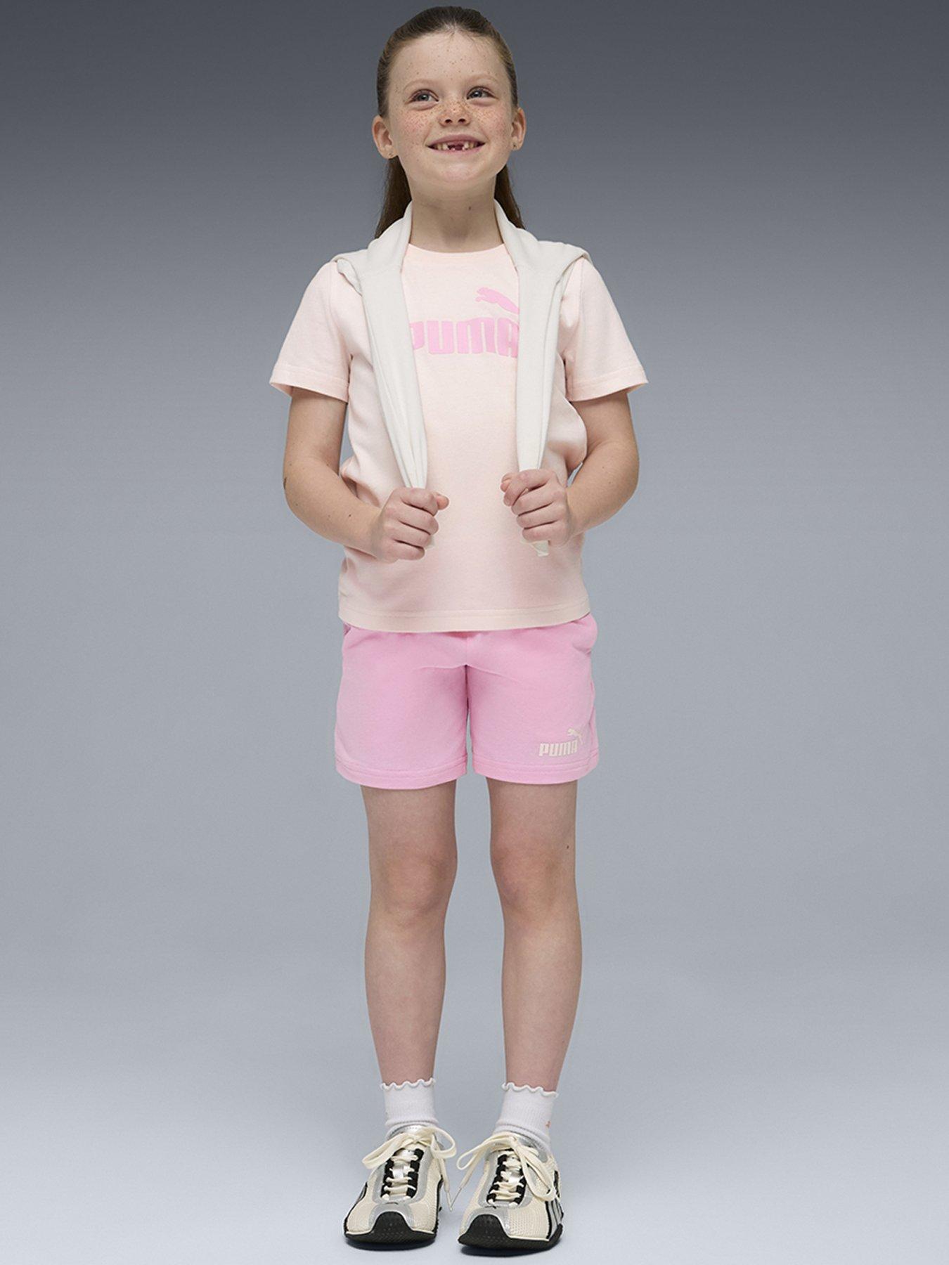 Puma Boys Logo T-Shirt And Shorts Set - Jasmine Flower