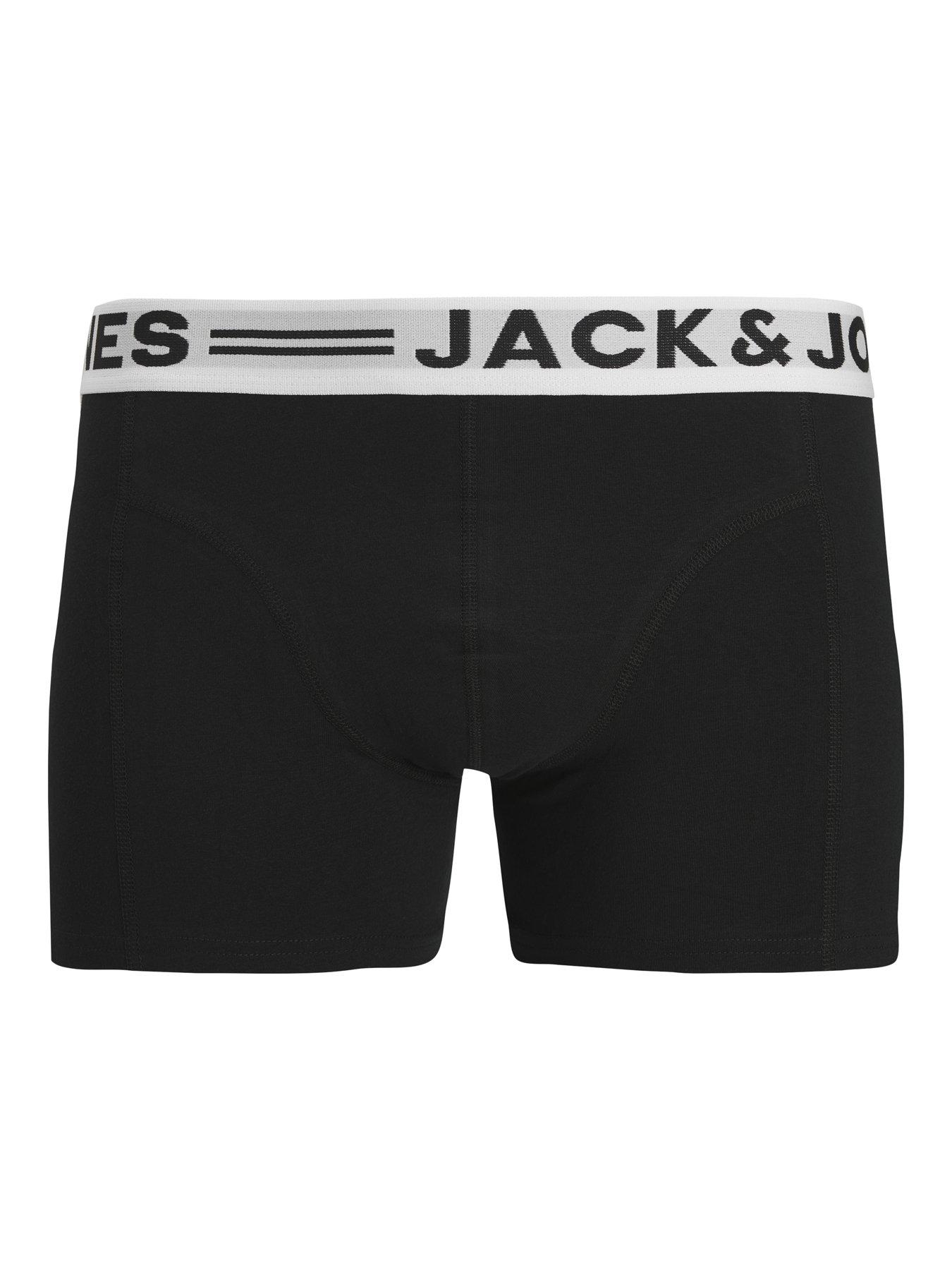 Image 4 of 5 of Jack & Jones Junior Boys 3 Pack Sense Trunks - Mineral Blue