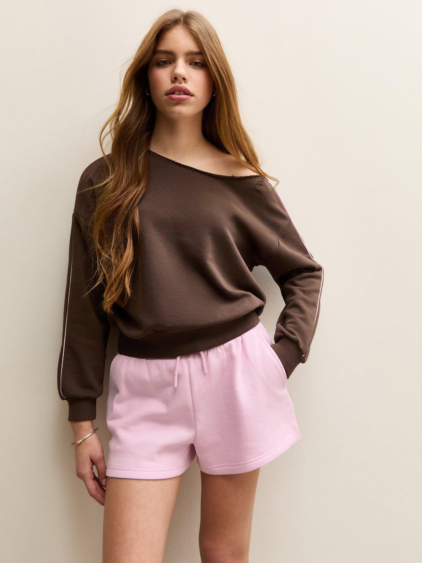 New Look 915 Girls Drawstring Jogger Shorts - Light Pink