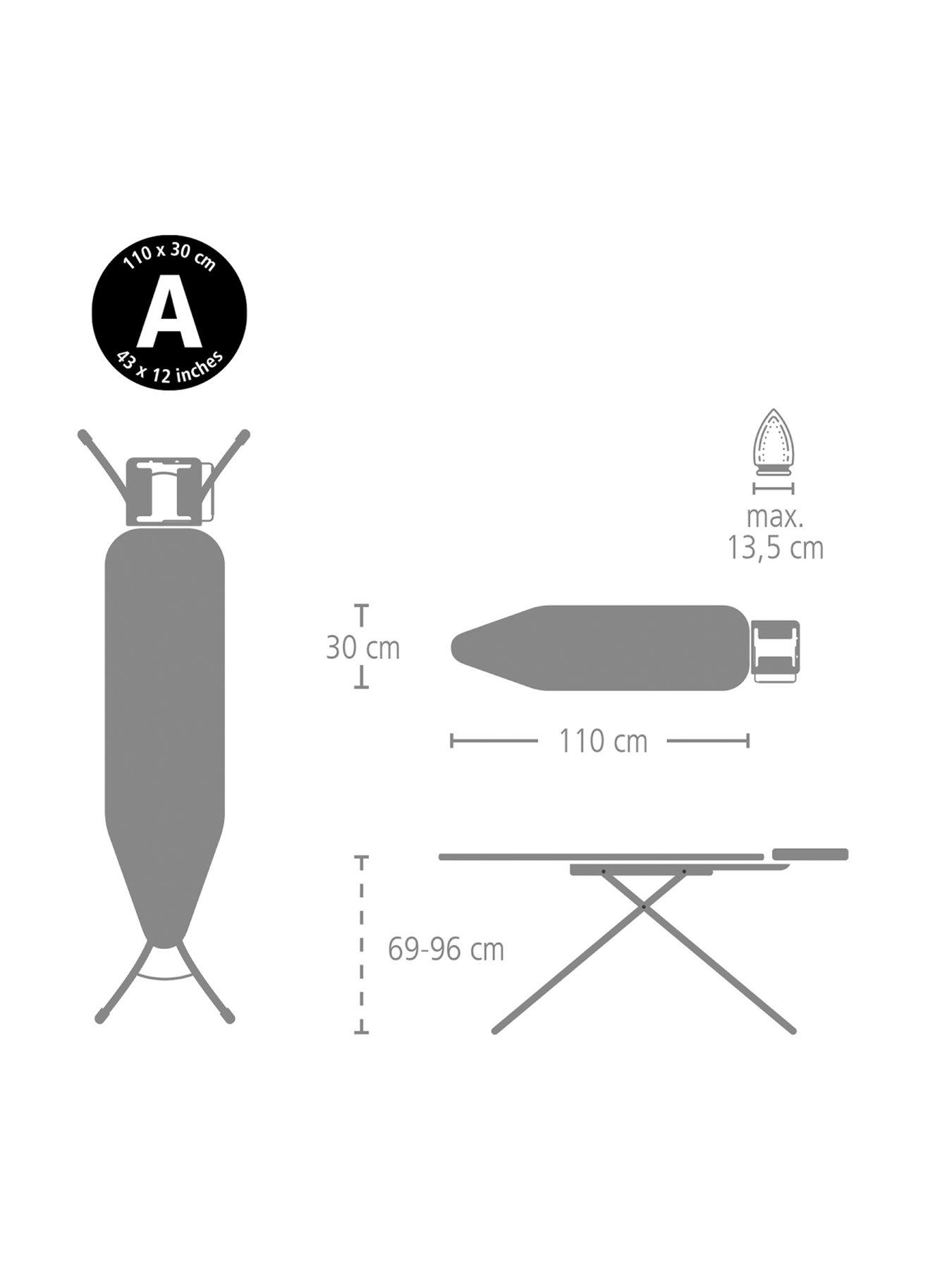 Image 7 of 7 of Brabantia Ironing Board A, 110x30cm, Sir
