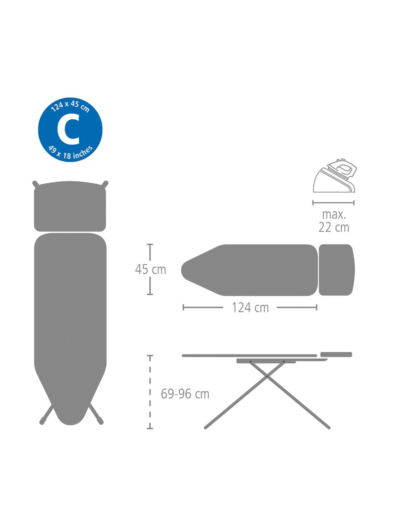 Image 6 of 6 of Brabantia Ironing Board C, 124x45cm, Ssuh