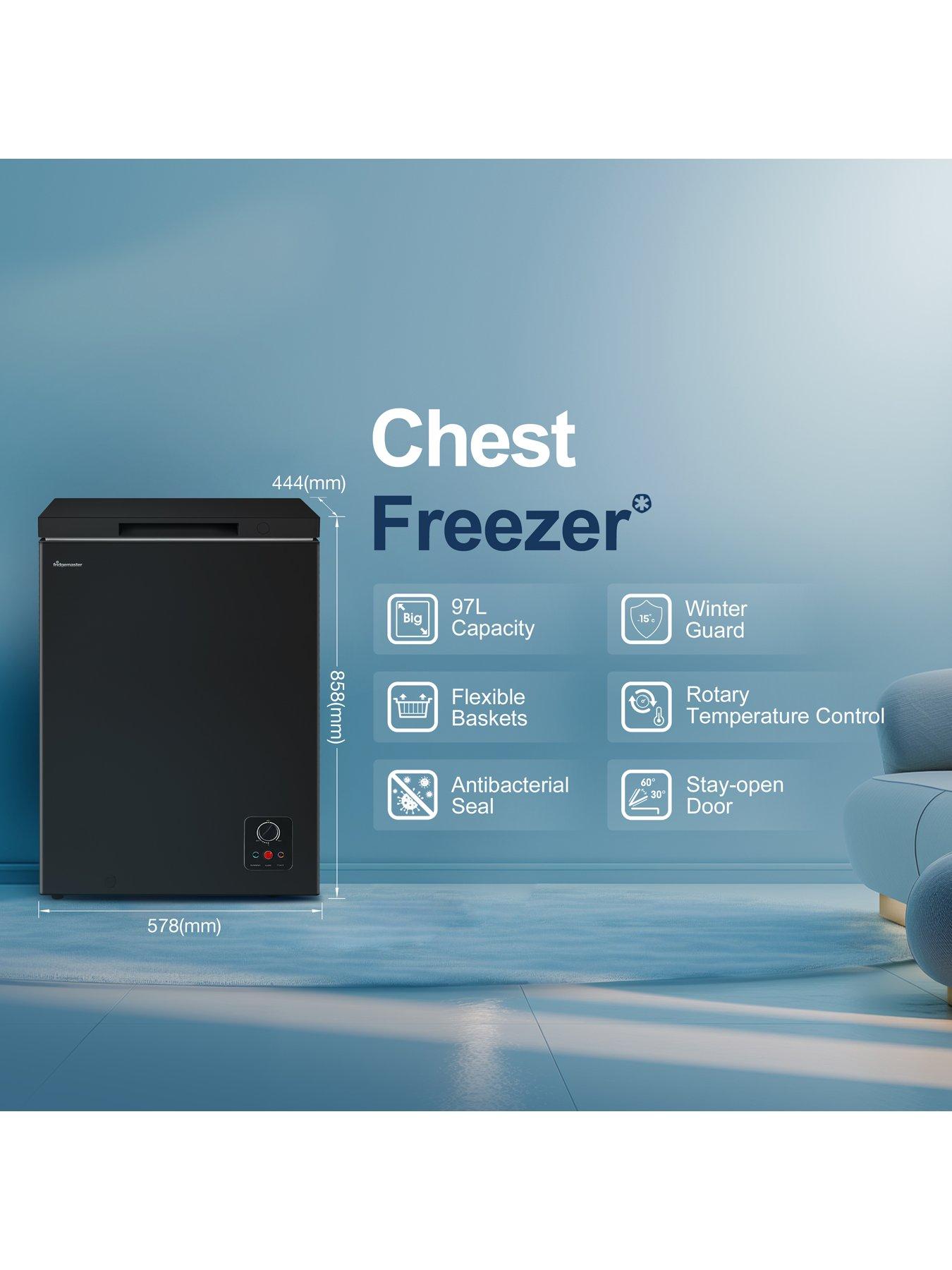 Image 2 of 7 of Fridgemaster MCF100EB 97L Freestanding Chest Freezer - Black