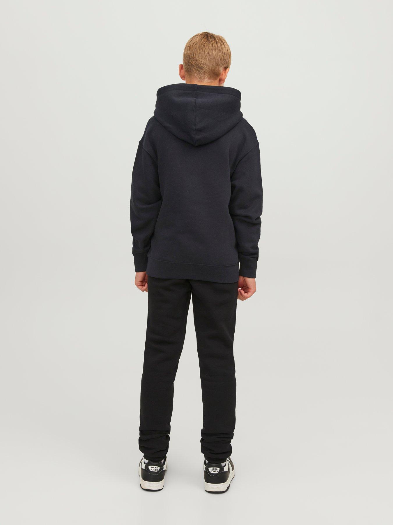 Image 2 of 7 of Jack & Jones Junior Boys Star Hoody - Black