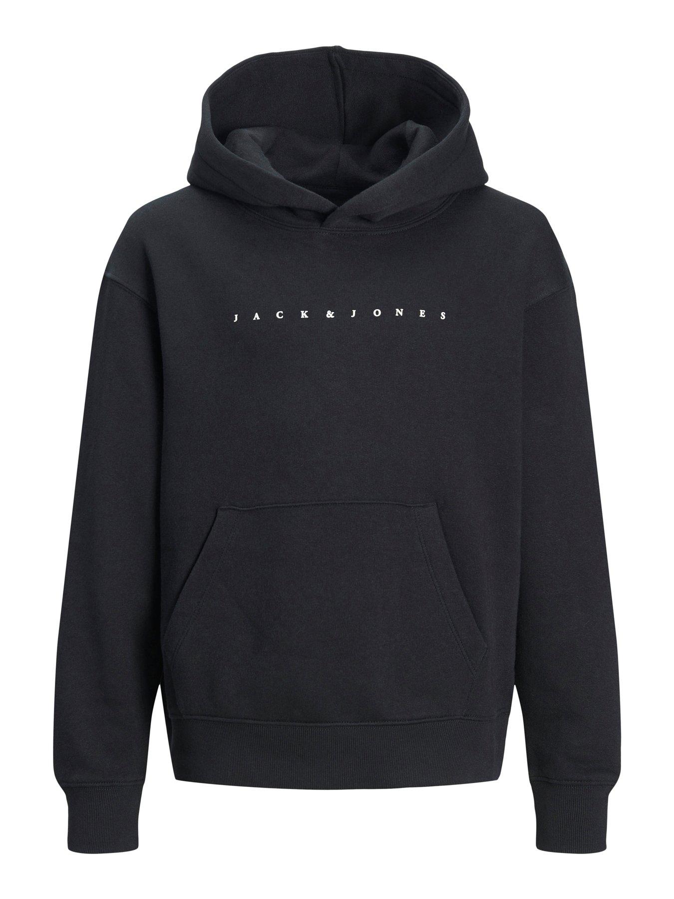 Image 7 of 7 of Jack & Jones Junior Boys Star Hoody - Black