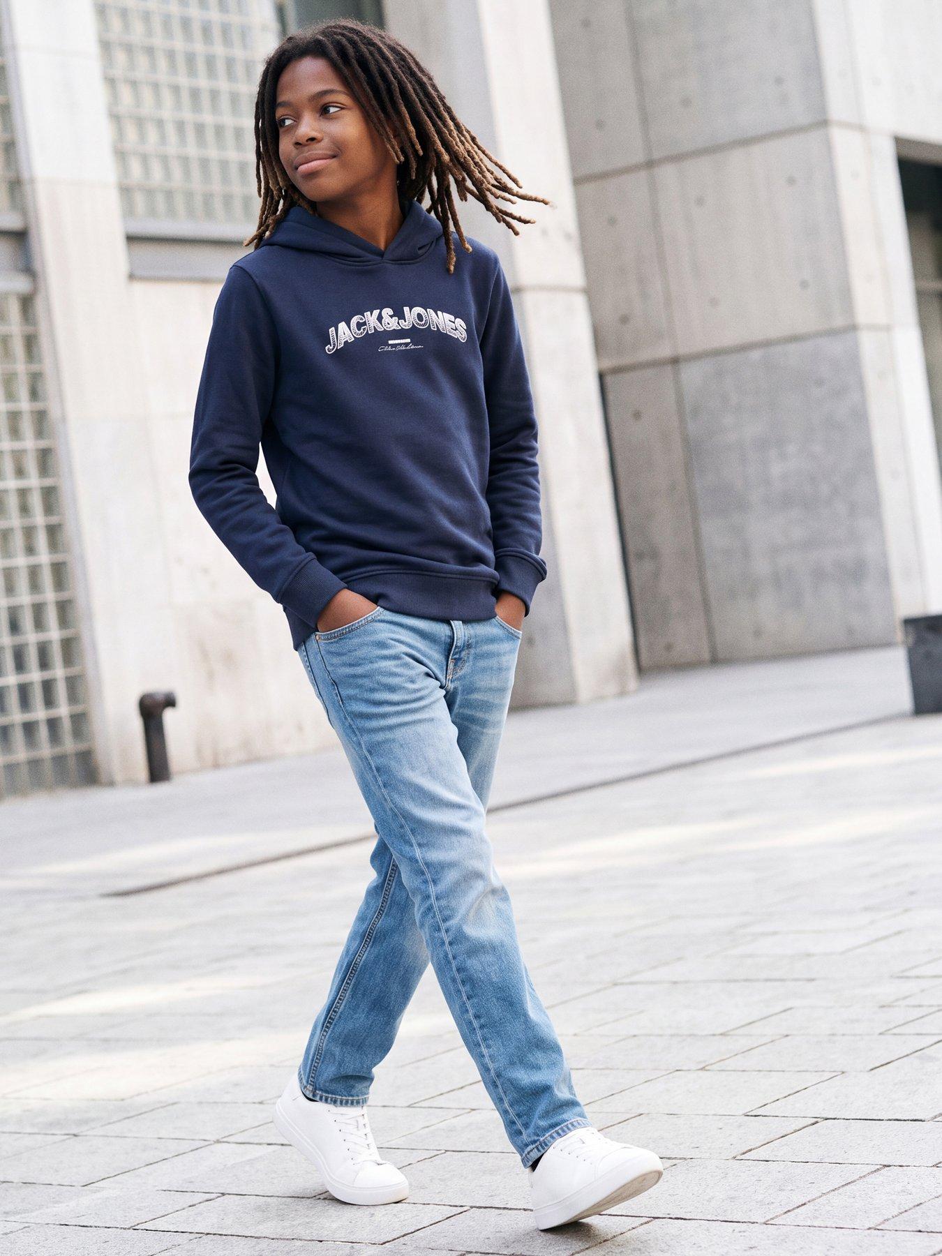Jack & Jones Junior Boys Chris Original 854 Relaxed Jeans - Blue Denim